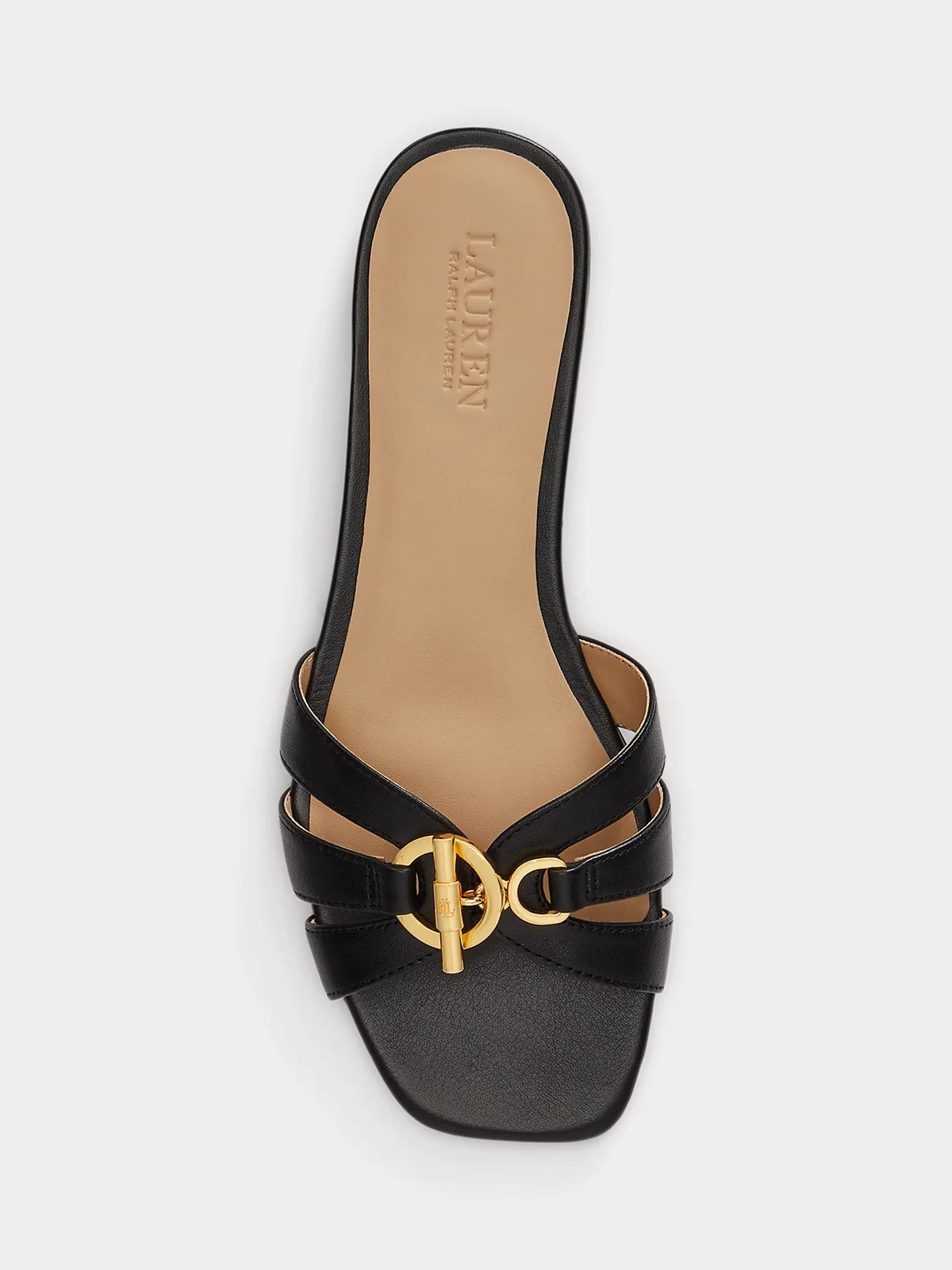 LAUREN RALPH LAUREN Ciabatta Donna BLAIKE SLIDE 802982875 002 BLACK - Image 4