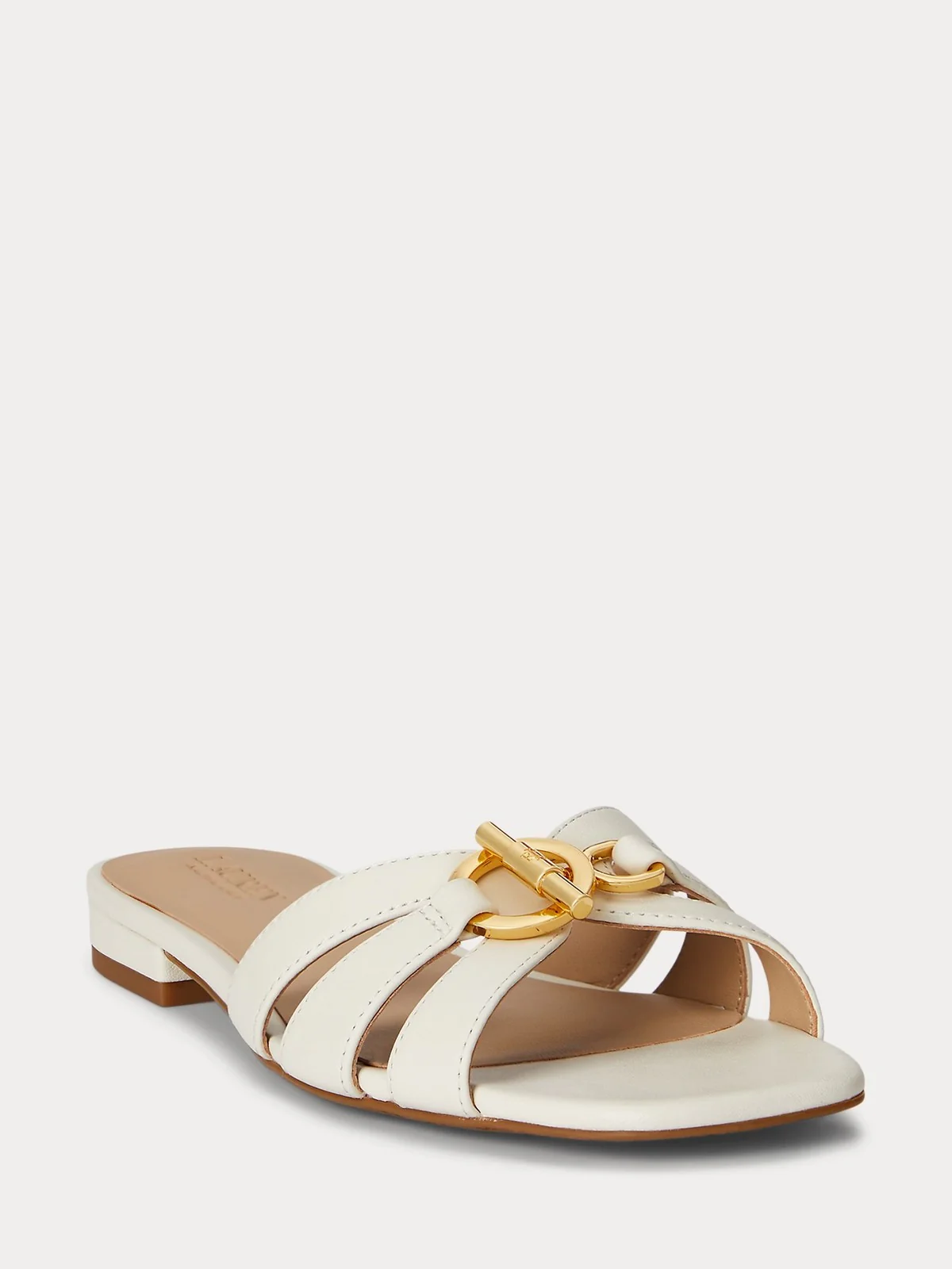 LAUREN RALPH LAUREN Ciabatta Donna BLAIKE SLIDE 802982875 007 SOFT WHITE - Image 2