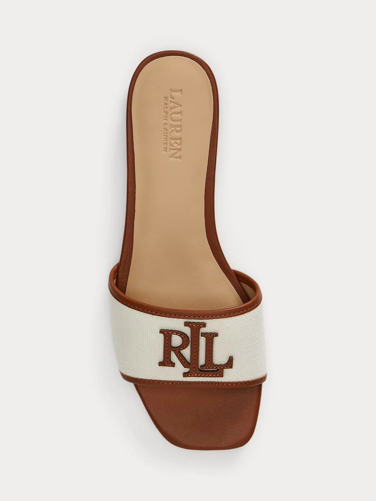 LAUREN RALPH LAUREN Ciabatta Donna EVERLEY SLD2 802P04395 003 NATURAL/LAUREN TAN - Image 4