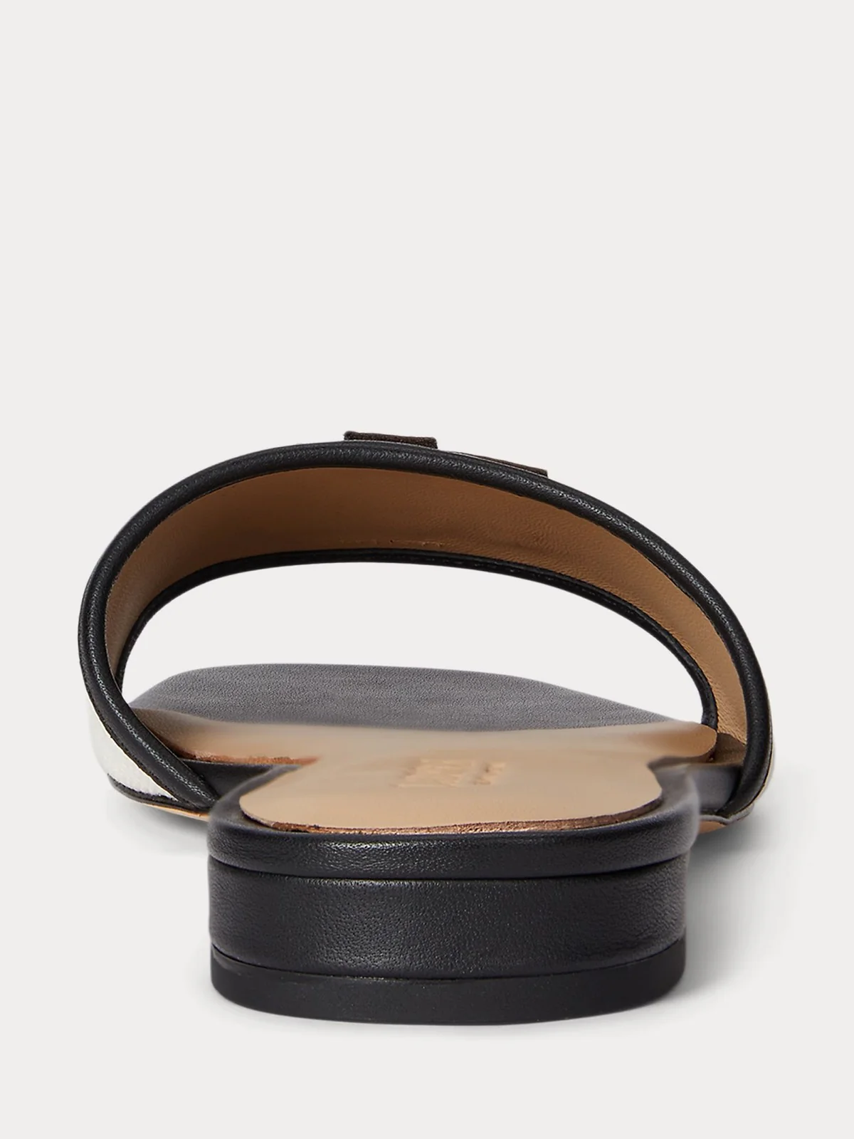 LAUREN RALPH LAUREN Ciabatta Donna EVERLEY SLD2 802P04395 004 NATURAL/BLACK - Image 3