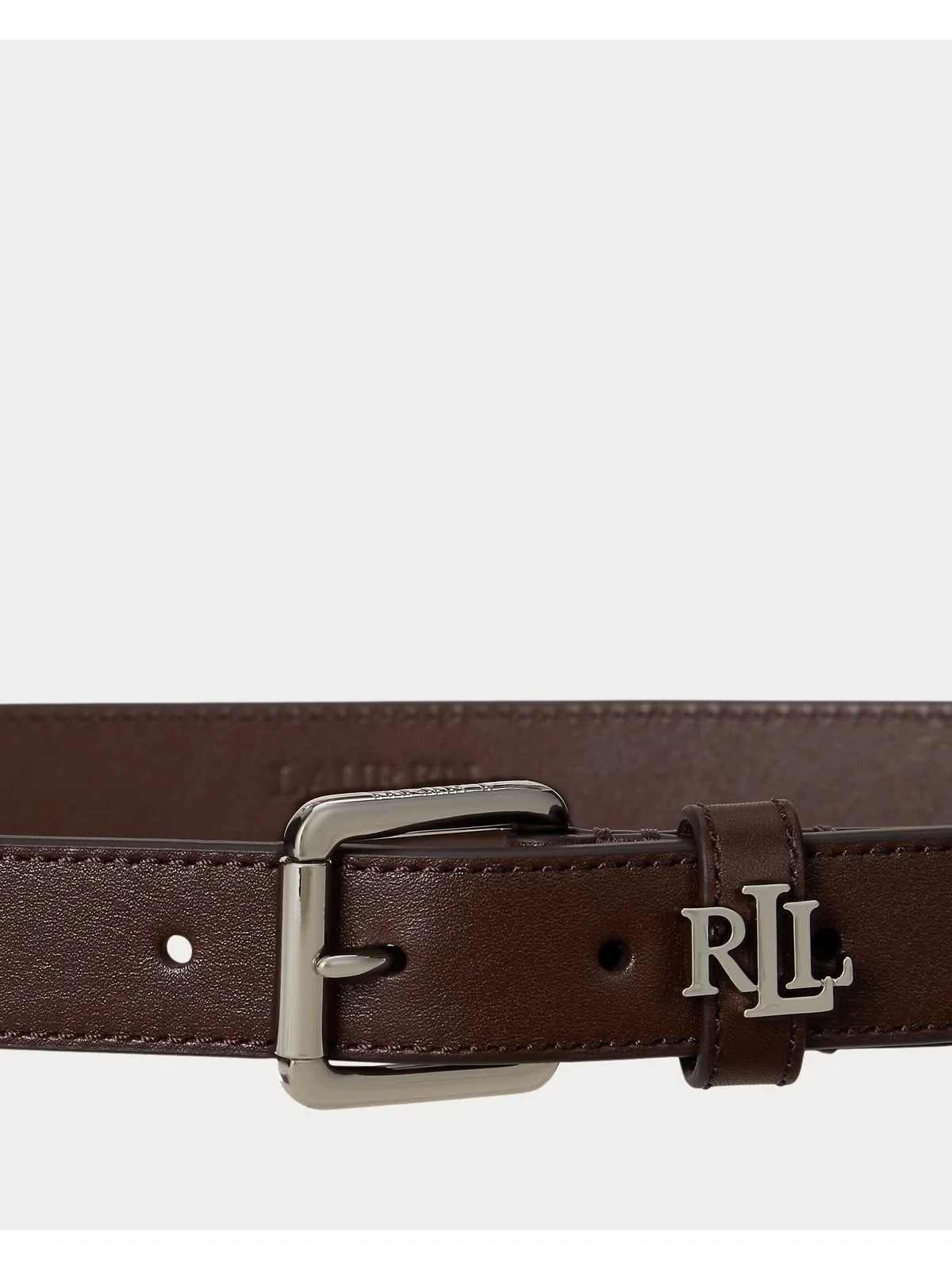 LAUREN RALPH LAUREN Cintura Donna LGO KPPER 25-BELT-SKINNY 412968763 007 DARK HICKORY - Image 2