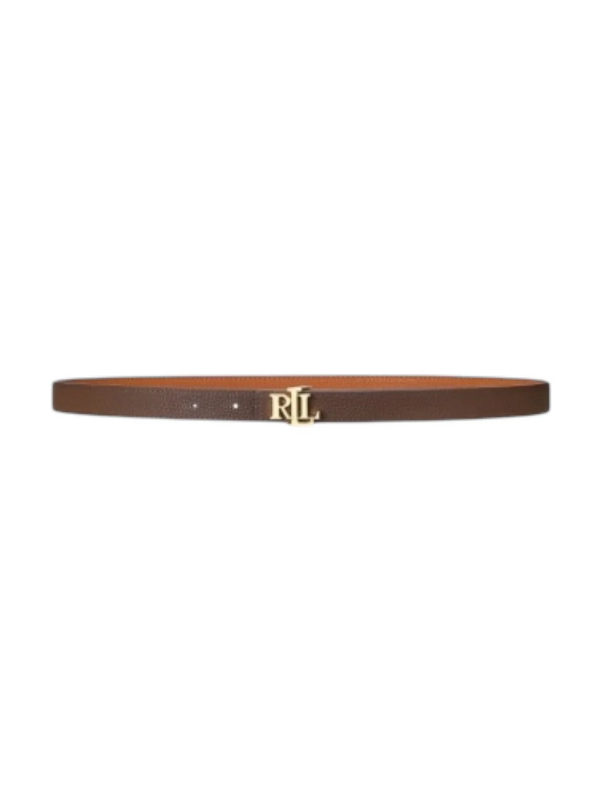 LAUREN RALPH LAUREN Cintura Donna REV LRL 20-BELT-SKINNY 412912038 002 LAUREN TAN/DARK BROWN - Image 3