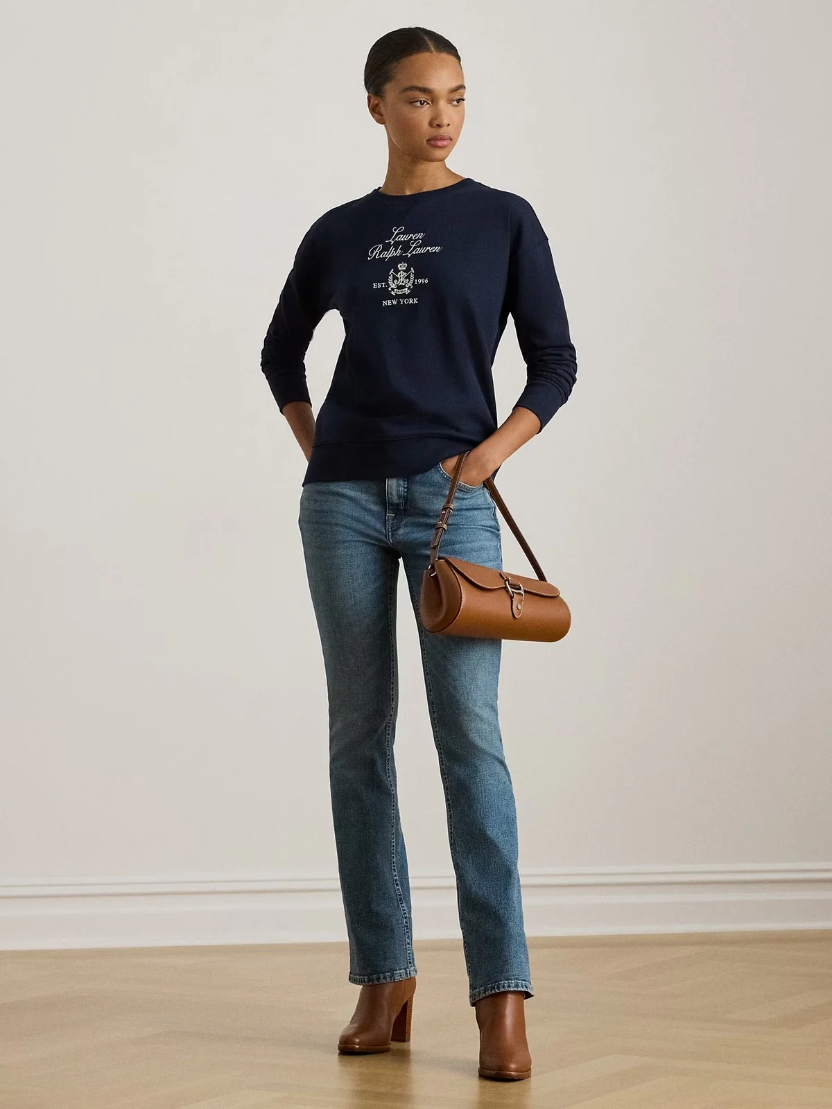 LAUREN RALPH LAUREN Felpa Donna KAPPY-LONG SLEEVE-SWEATSHIRT 200P03726 001 LAUREN NAVY - Image 2