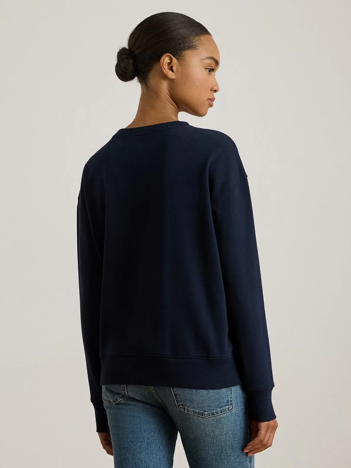 LAUREN RALPH LAUREN Felpa Donna KAPPY-LONG SLEEVE-SWEATSHIRT 200P03726 001 LAUREN NAVY - Image 3