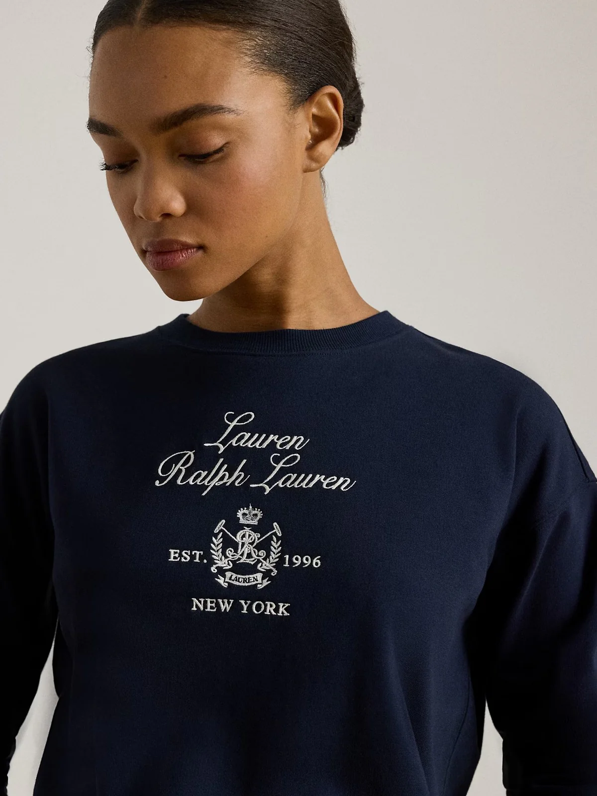 LAUREN RALPH LAUREN Felpa Donna KAPPY-LONG SLEEVE-SWEATSHIRT 200P03726 001 LAUREN NAVY - Image 4