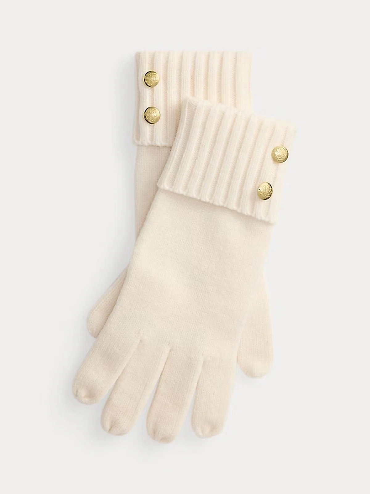 LAUREN RALPH LAUREN Guanti Donna CRST KNT GLV-GLOVE 454P04468 003 CREAM - Image 2