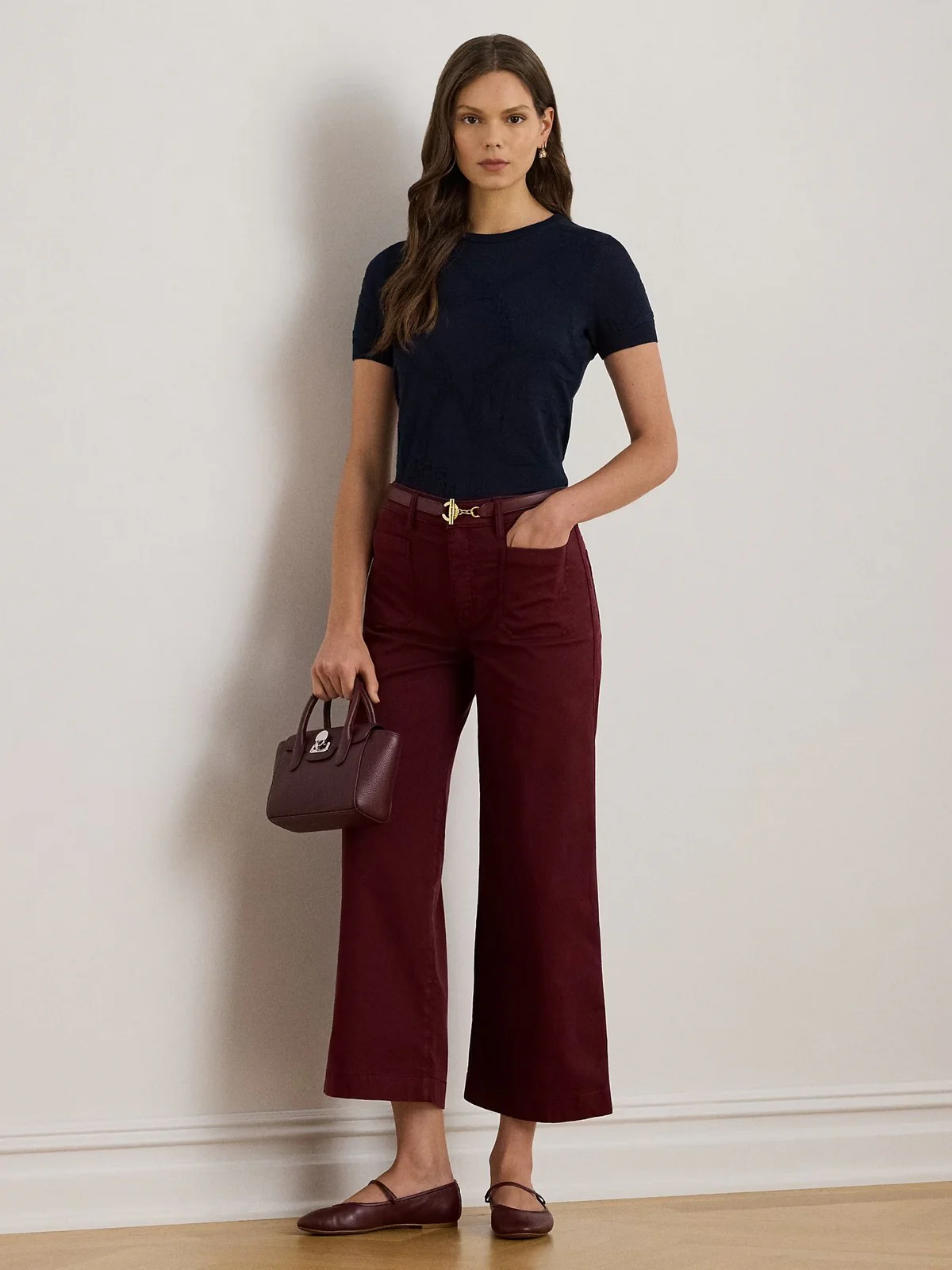 LAUREN RALPH LAUREN Maglia Donna EYELAH-SHORT SLEEVE-PULLOVER 200P03475 002 LAUREN NAVY - Image 2