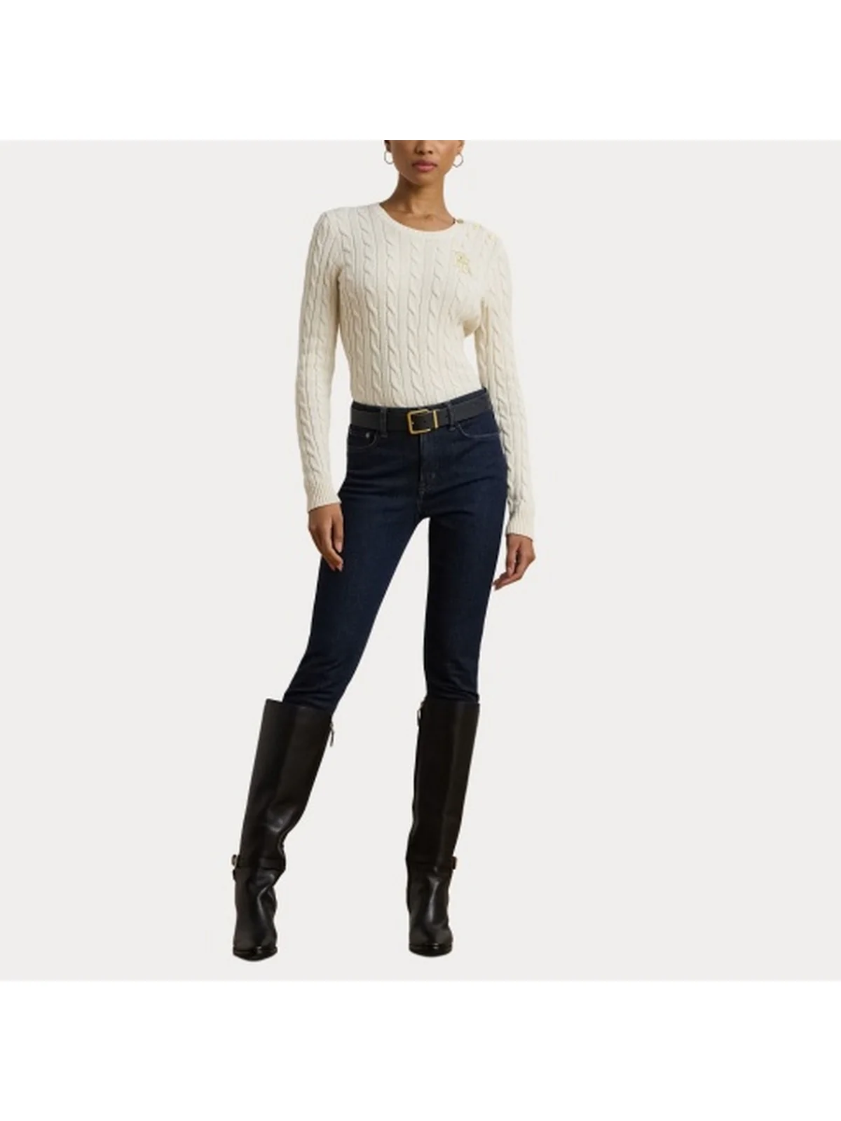 LAUREN RALPH LAUREN Maglia Donna MONTIVA 200932223 002 MASCARPONE CREAM - Image 7