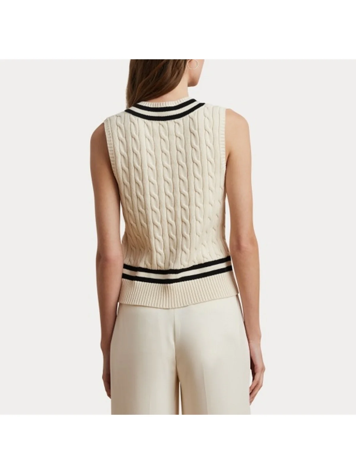 LAUREN RALPH LAUREN Maglia Donna NALRUM 200975495 001 Beige - Image 7