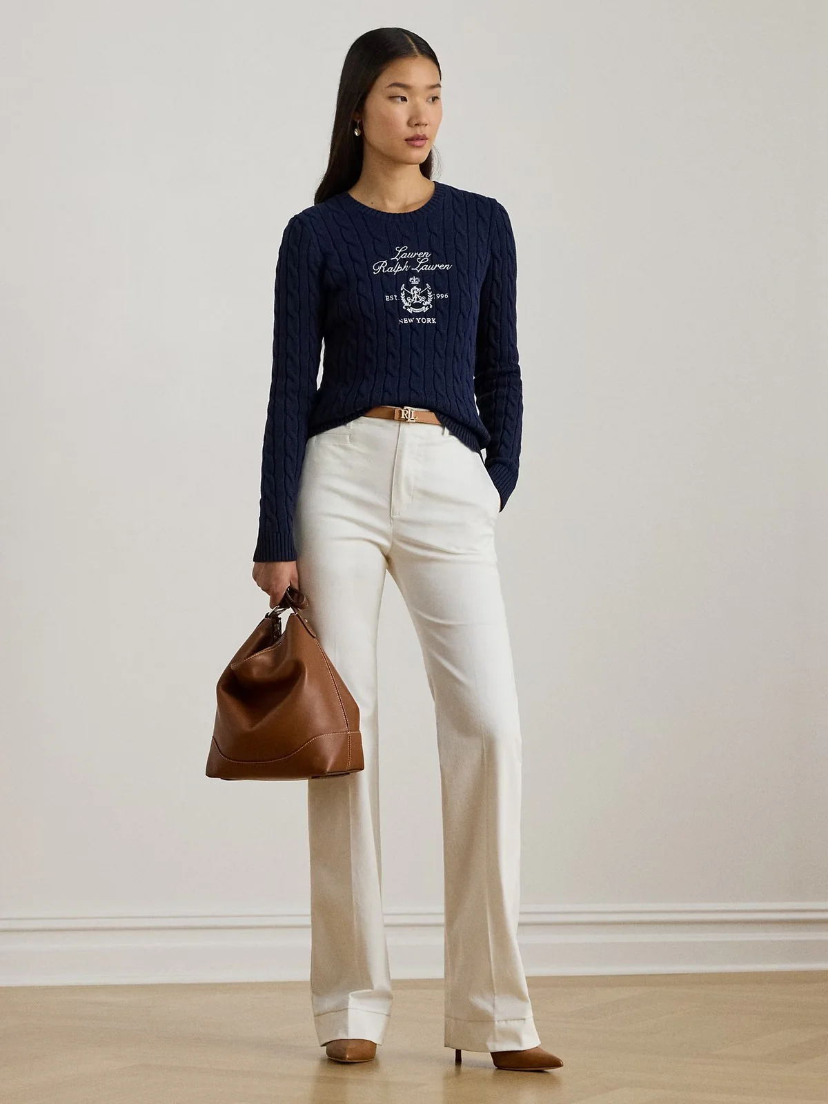 LAUREN RALPH LAUREN Maglia Donna RINETT-LONG SLEEVE-PULLOVER 200P03508 001 REFINED NAVY - Image 2