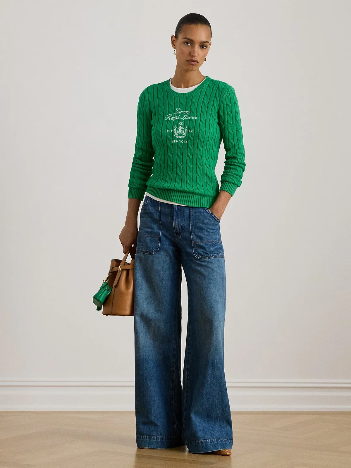 LAUREN RALPH LAUREN Maglia Donna RINETT-LONG SLEEVE-PULLOVER 200P03508 002 STEM - Image 2