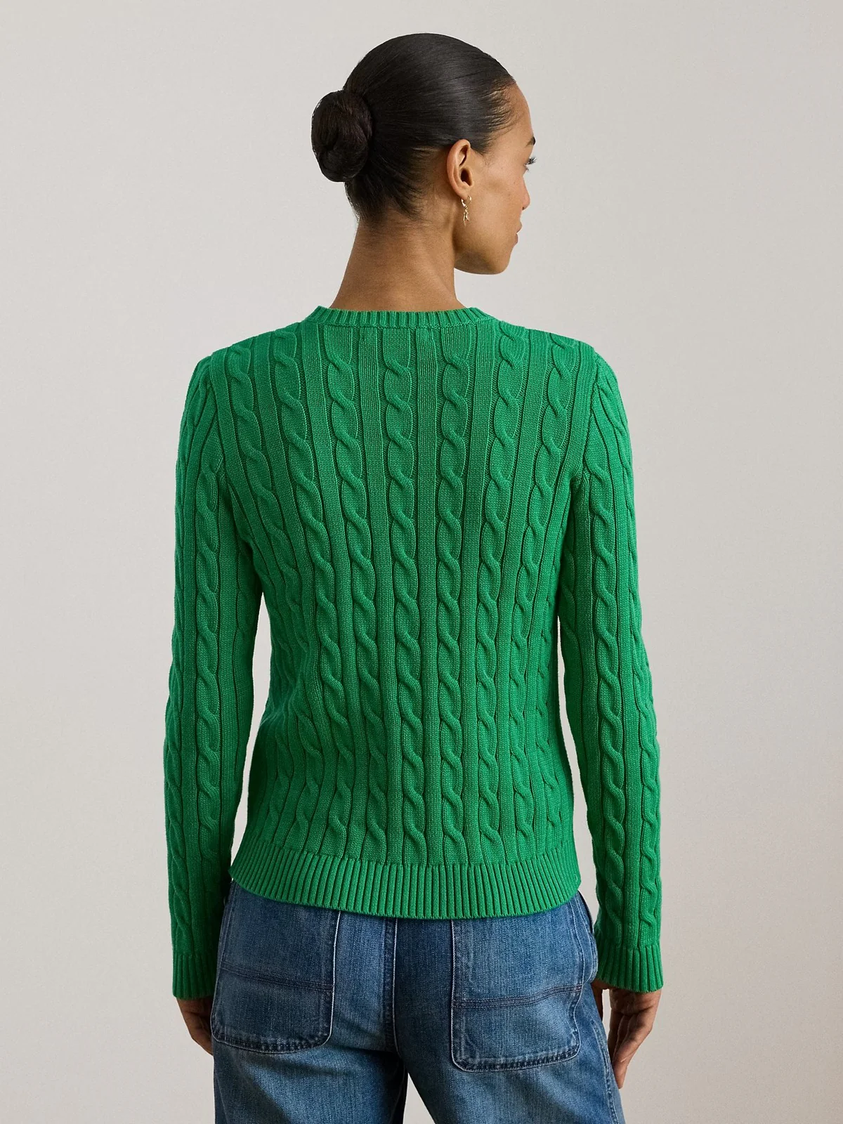 LAUREN RALPH LAUREN Maglia Donna RINETT-LONG SLEEVE-PULLOVER 200P03508 002 STEM - Image 3
