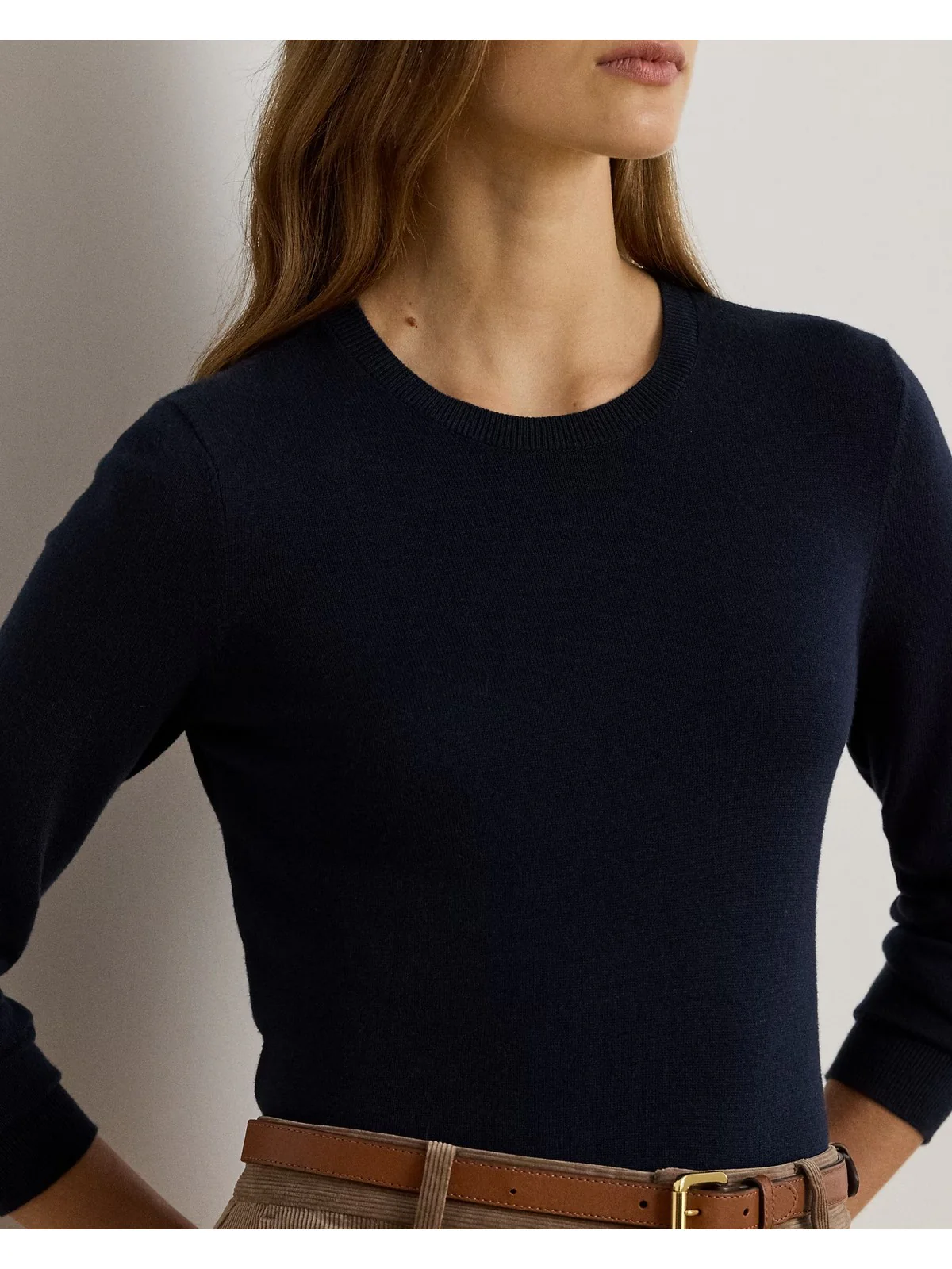 LAUREN RALPH LAUREN Maglia Donna SHAVONNE-LONG SLEEVE-PULLOVER 200919114 004 LAUREN NAVY - Image 4