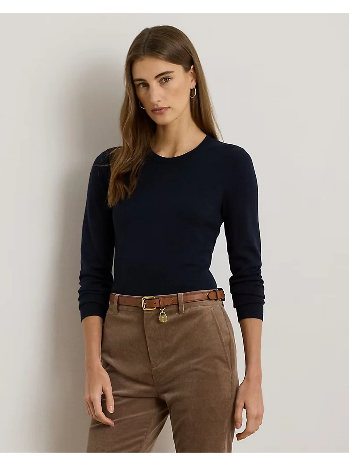 LAUREN RALPH LAUREN Maglia Donna SHAVONNE-LONG SLEEVE-PULLOVER 200919114 004 LAUREN NAVY - Image 5