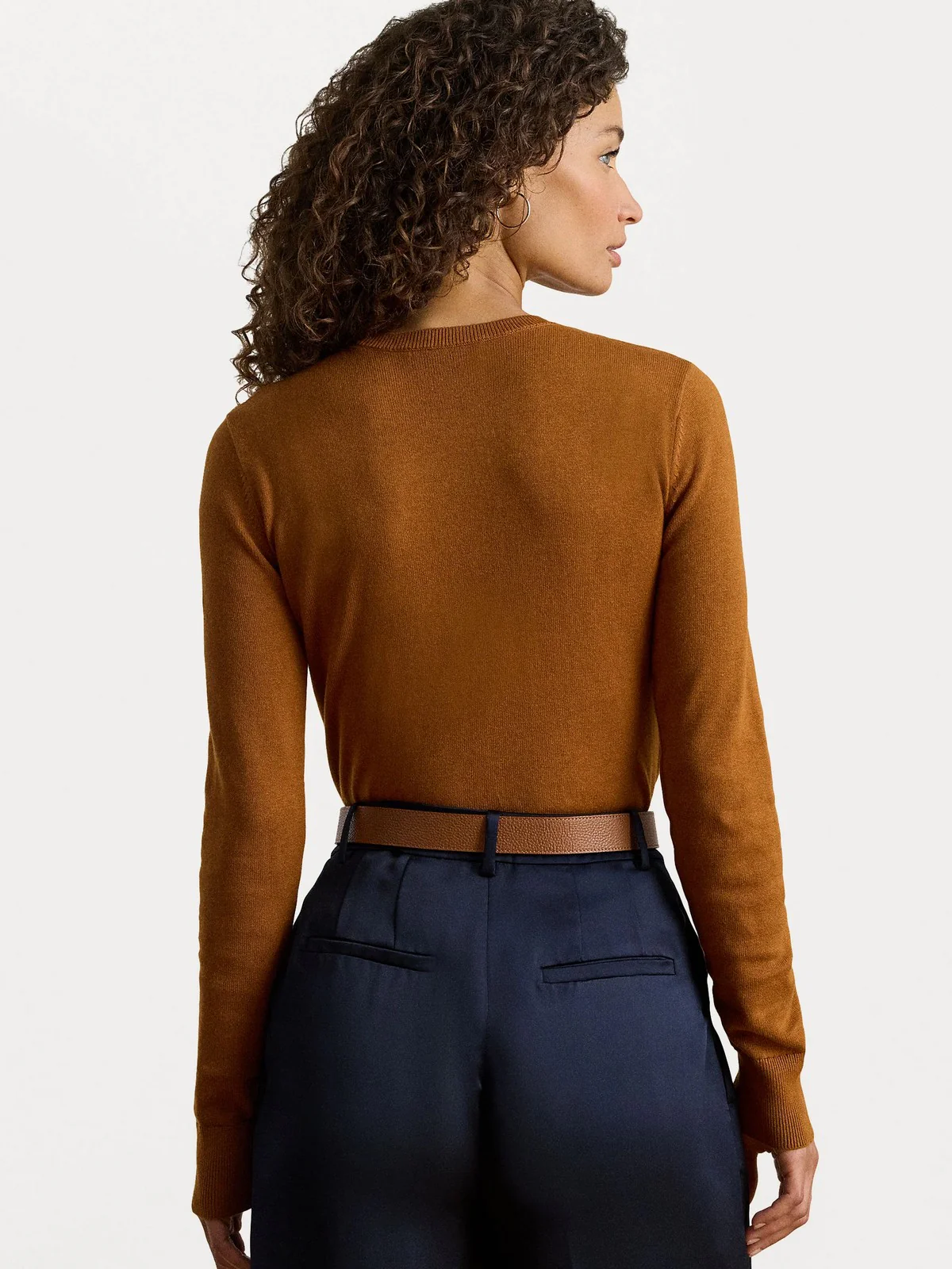 LAUREN RALPH LAUREN Maglia Donna SHAVONNE-LONG SLEEVE-PULLOVER 200919114 019 CINNAMON BARK - Image 4