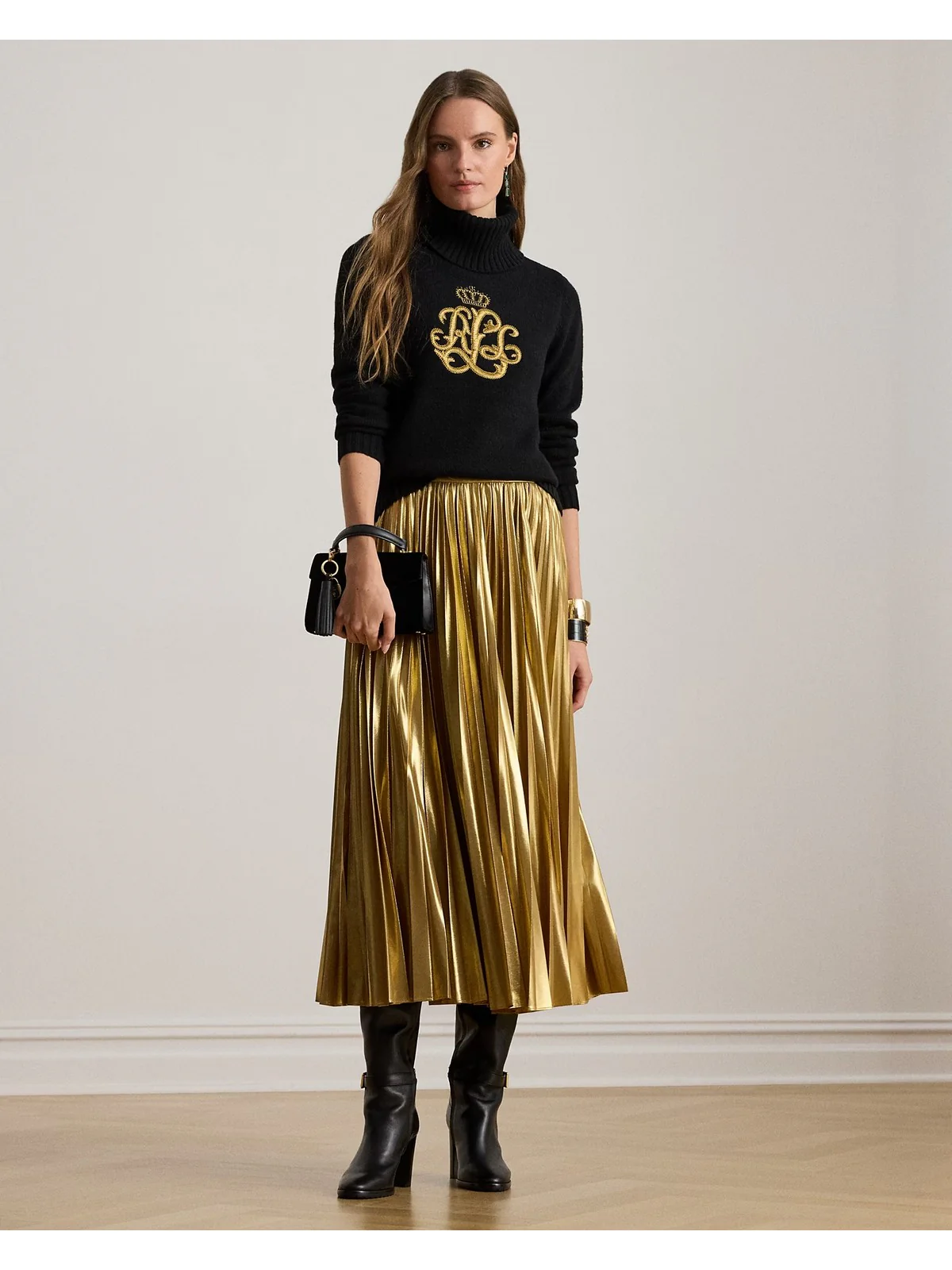 LAUREN RALPH LAUREN Maglione dolcevita Donna KEXLEY-LONG SLEEVE-PULLOVER 200979687 001 BLACK - Image 2