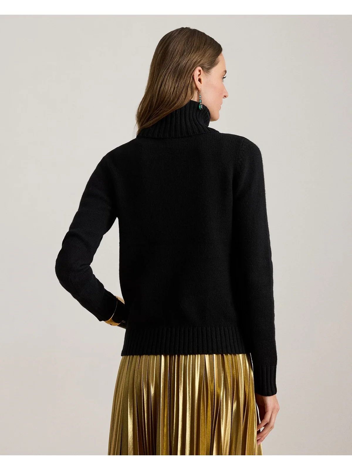LAUREN RALPH LAUREN Maglione dolcevita Donna KEXLEY-LONG SLEEVE-PULLOVER 200979687 001 BLACK - Image 3