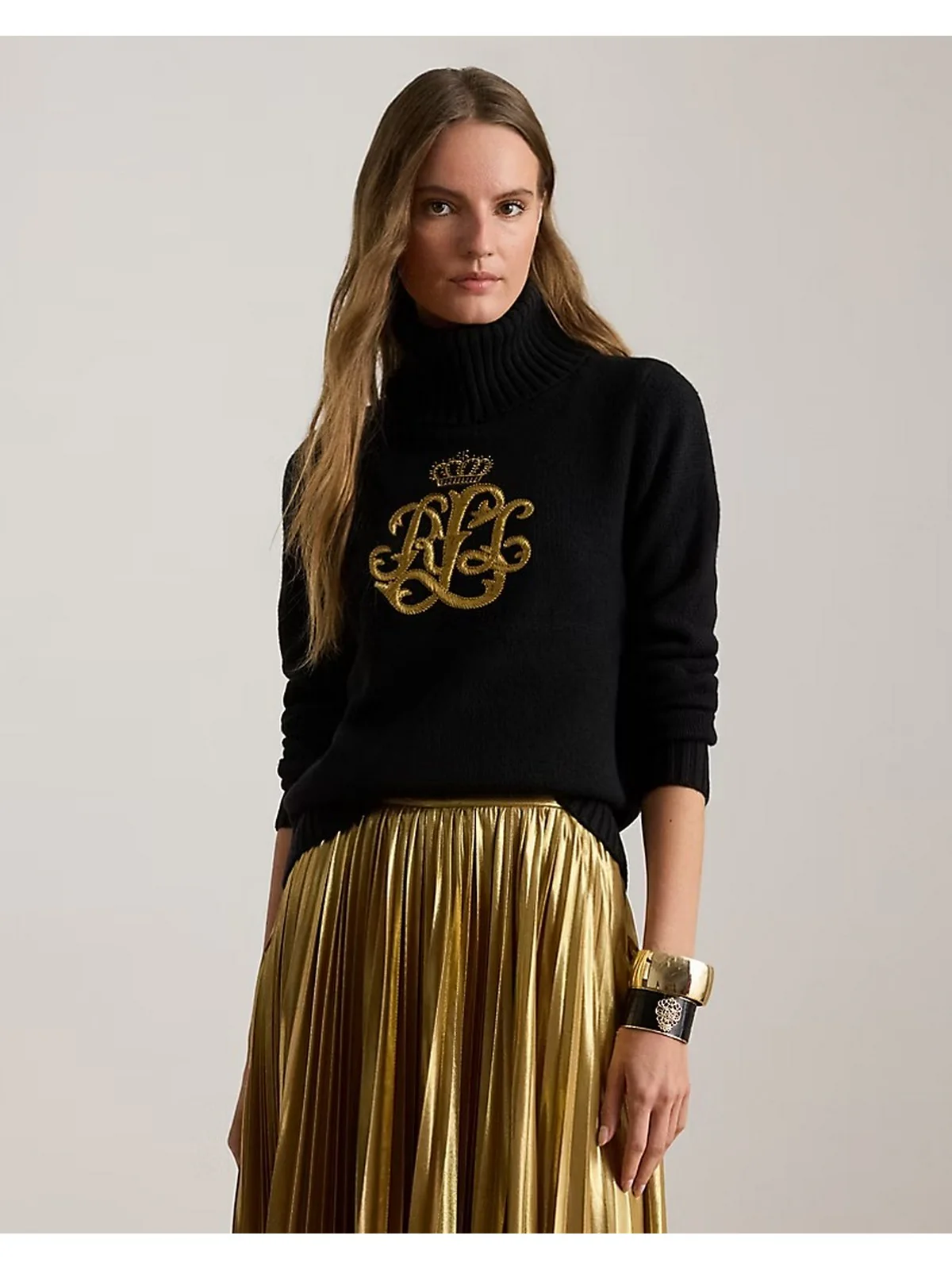 LAUREN RALPH LAUREN Maglione dolcevita Donna KEXLEY-LONG SLEEVE-PULLOVER 200979687 001 BLACK - Image 5