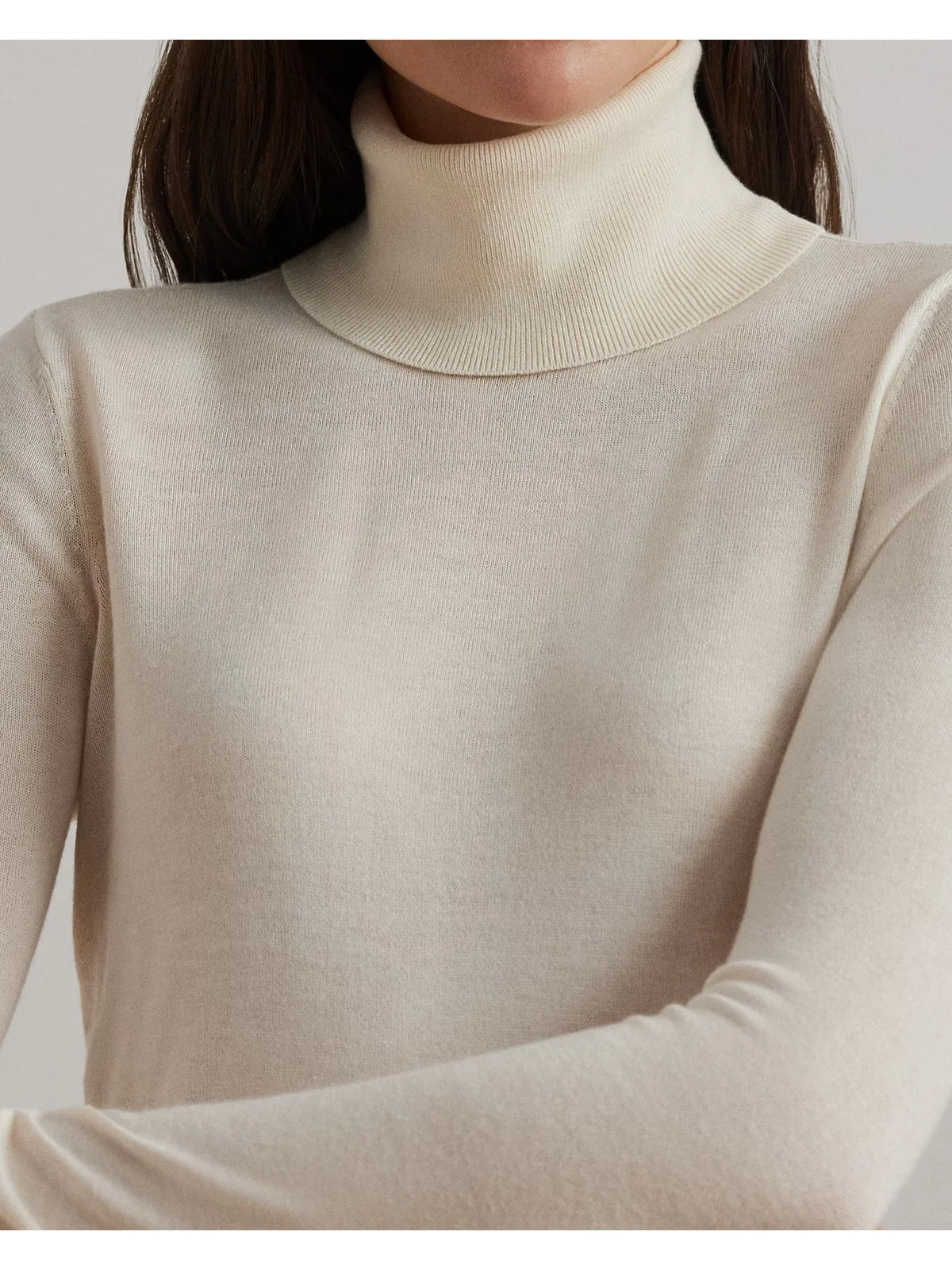 LAUREN RALPH LAUREN Maglione dolcevita Donna ZOE-LONG SLEEVE-PULLOVER 200940470 001 MASCARPONE CREAM - Image 2