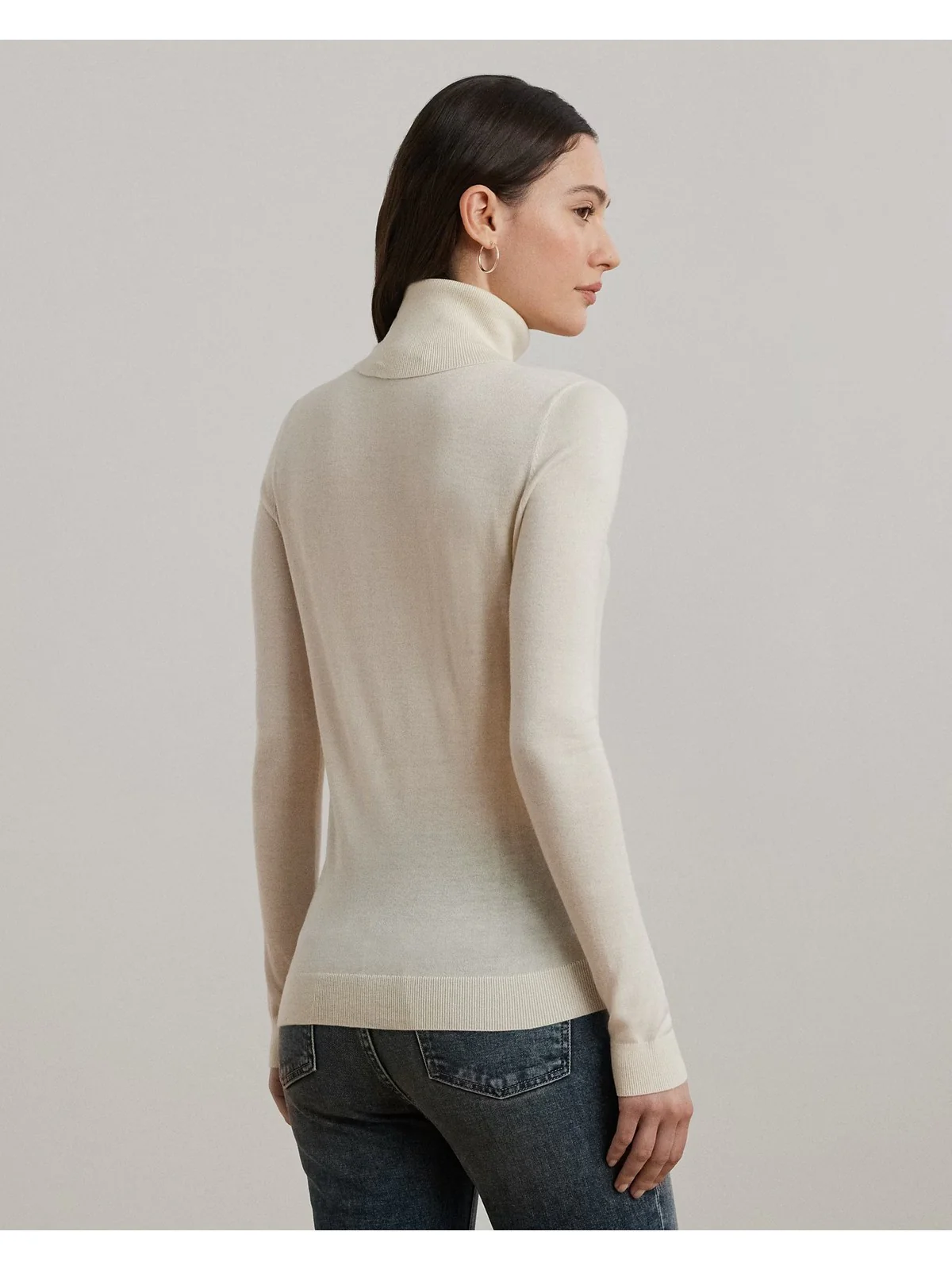 LAUREN RALPH LAUREN Maglione dolcevita Donna ZOE-LONG SLEEVE-PULLOVER 200940470 001 MASCARPONE CREAM - Image 3