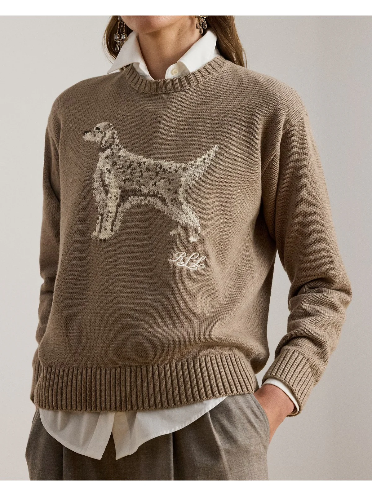 LAUREN RALPH LAUREN Maglione Donna RIEDNEE-LONG SLEEVE-PULLOVER 200979654 001 ADIRONDACK HEATHER MULTI - Image 3