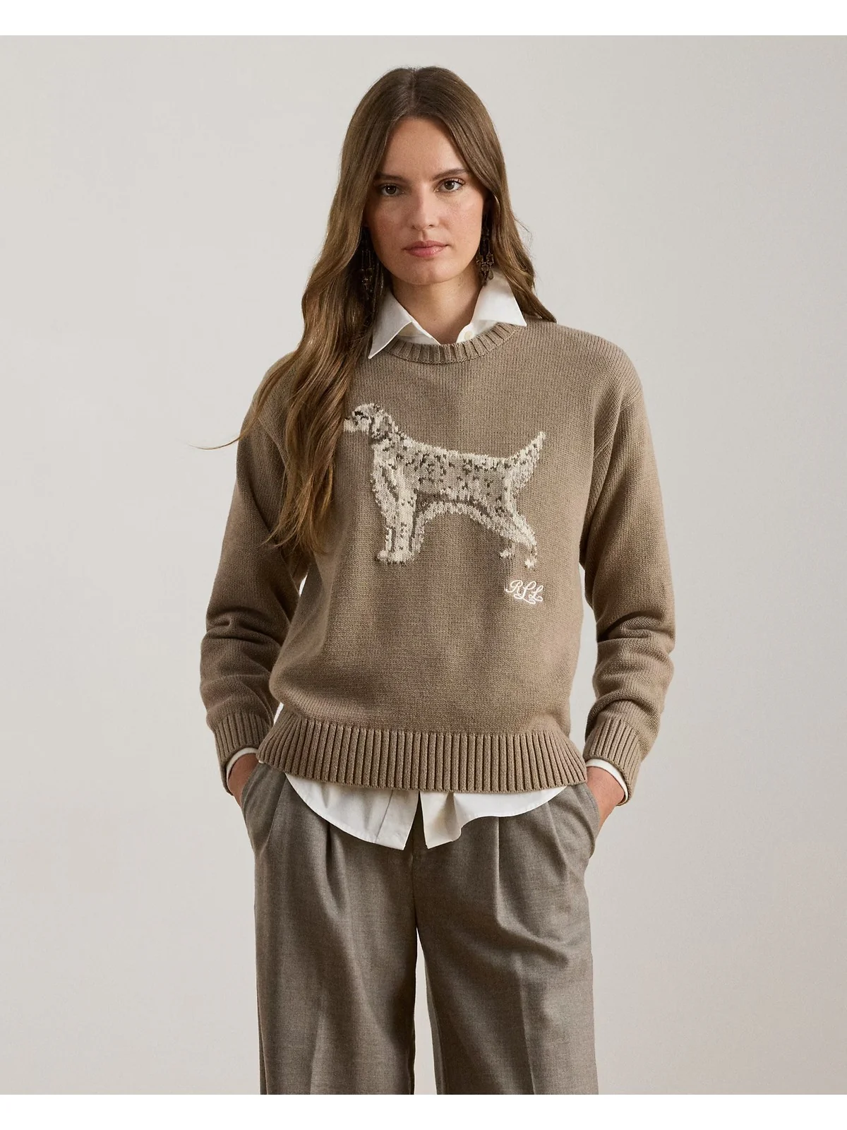 LAUREN RALPH LAUREN Maglione Donna RIEDNEE-LONG SLEEVE-PULLOVER 200979654 001 ADIRONDACK HEATHER MULTI - Image 4