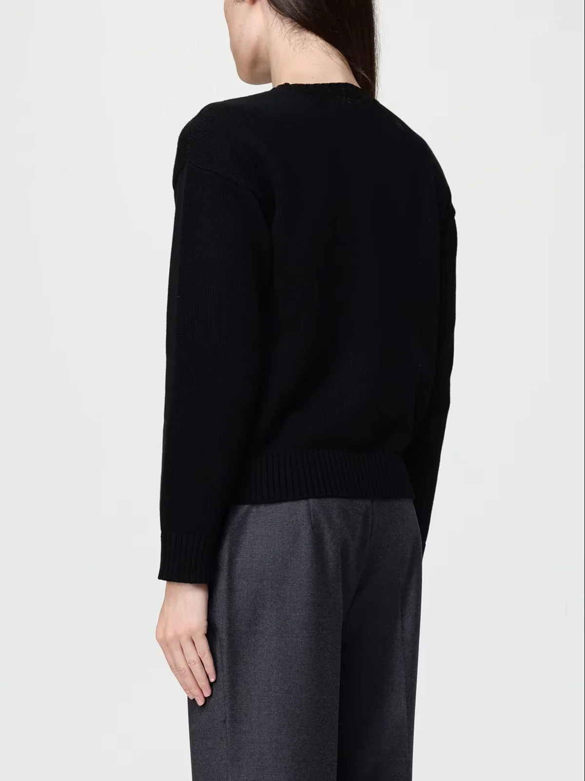LAUREN RALPH LAUREN Maglione Donna RIEDNEE-LONG SLEEVE-PULLOVER 200P01410 001 BLACK MULTI - Image 3