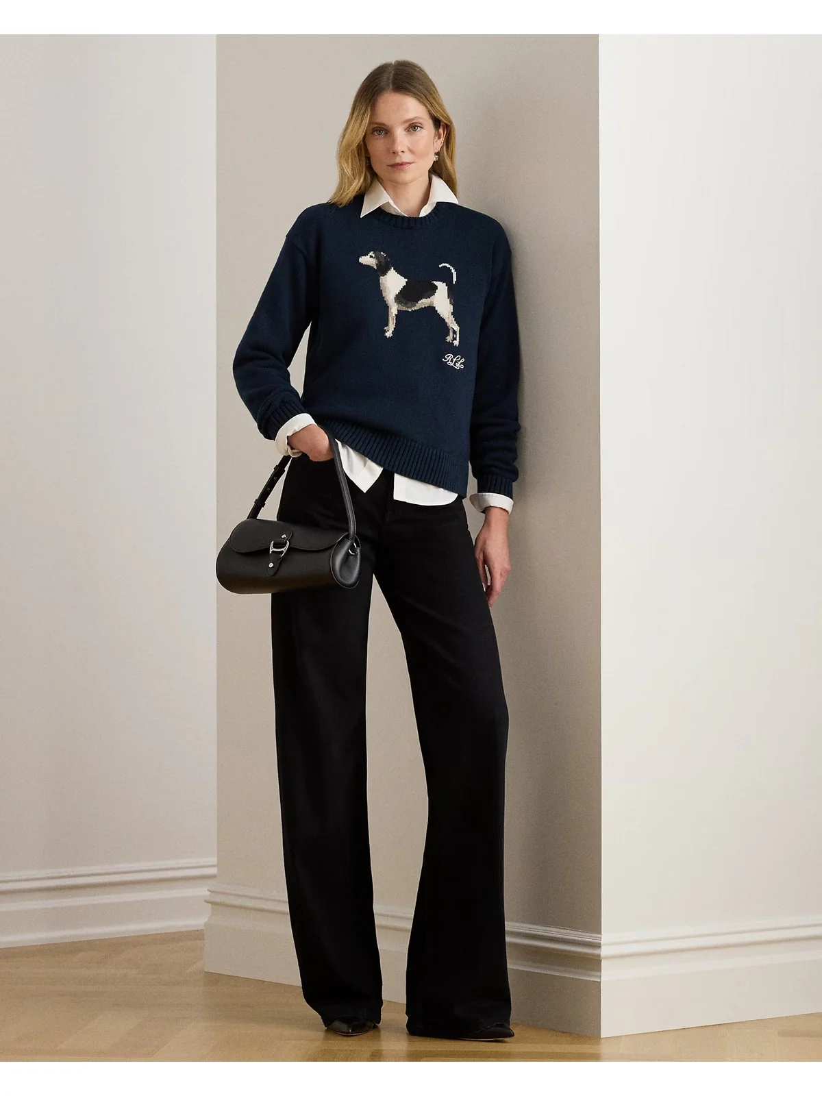 LAUREN RALPH LAUREN Maglione Donna RIEDNEE-LONG SLEEVE-PULLOVER 200P02075 001 LAUREN NAVY - Image 2