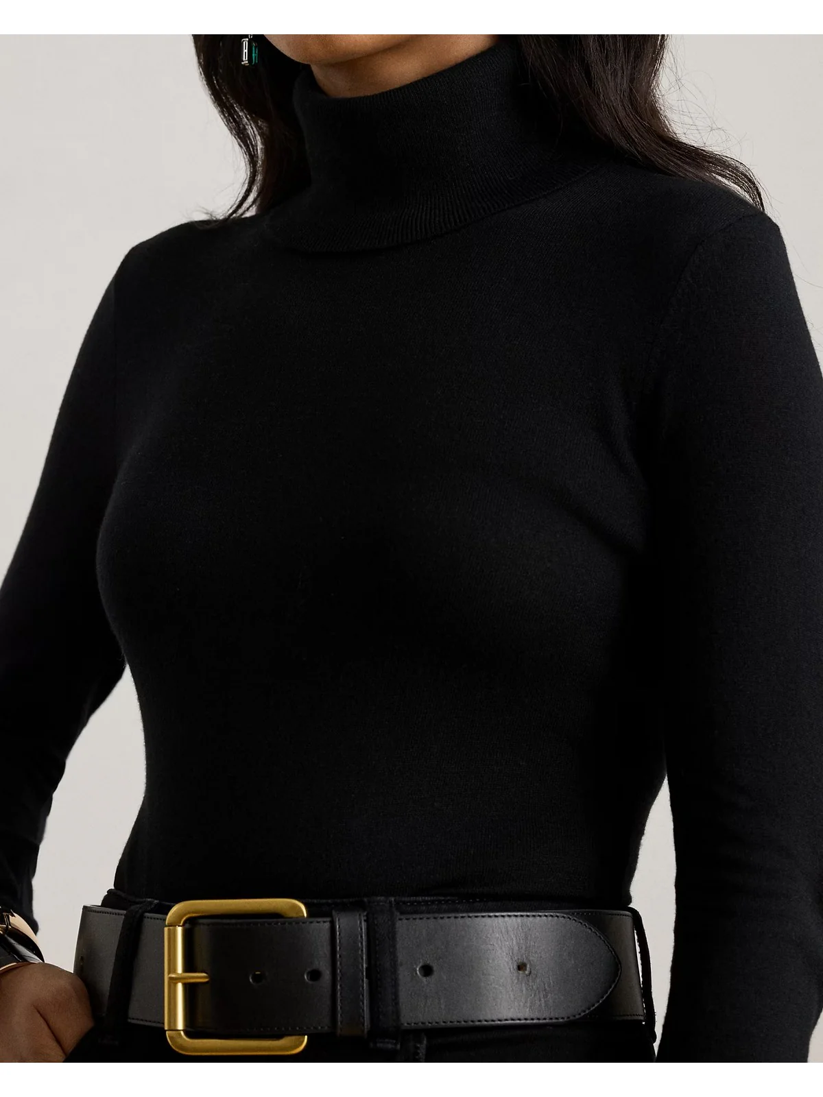 LAUREN RALPH LAUREN Maglione Donna ZOE-LONG SLEEVE-PULLOVER 200940470 004 BLACK - Image 4