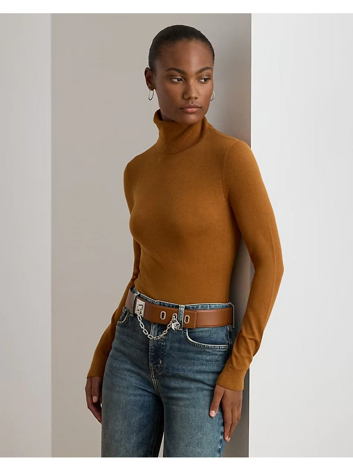 LAUREN RALPH LAUREN Maglione Donna ZOE-LONG SLEEVE-PULLOVER 200940470 020 CINNAMON BARK - Image 3
