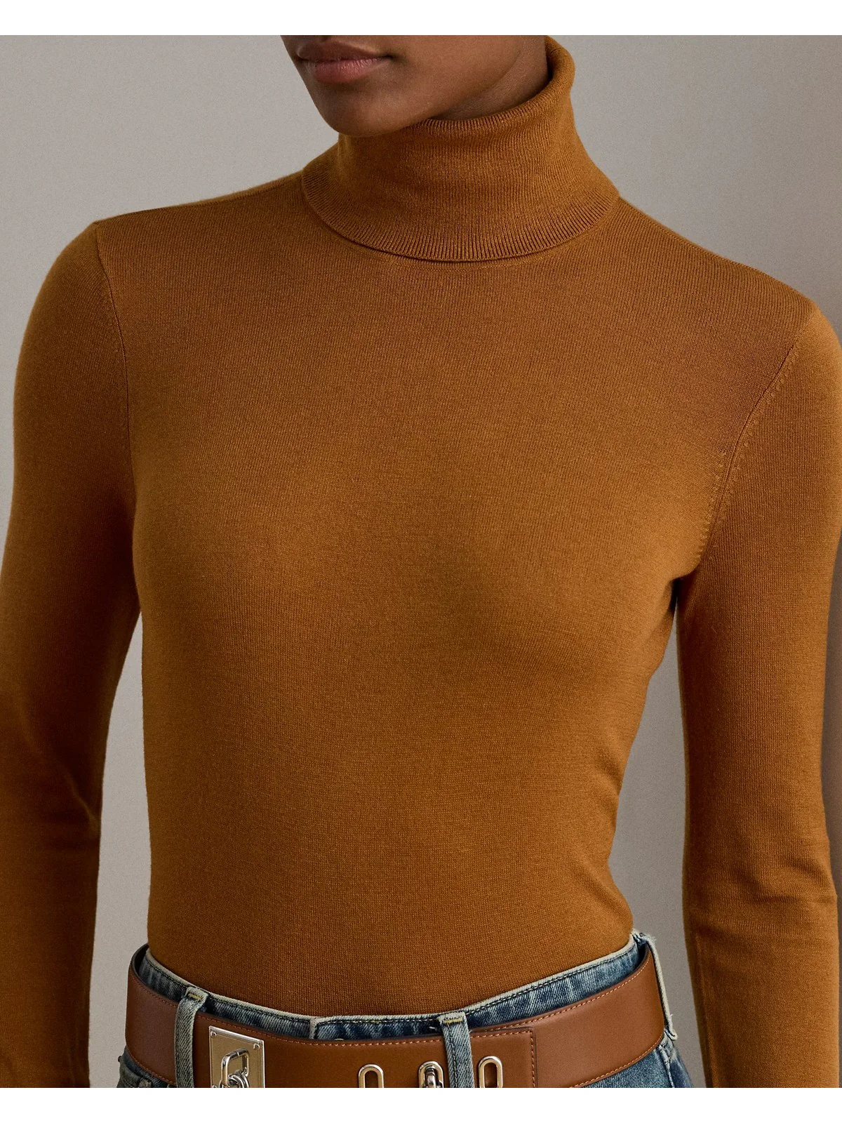 LAUREN RALPH LAUREN Maglione Donna ZOE-LONG SLEEVE-PULLOVER 200940470 020 CINNAMON BARK - Image 4