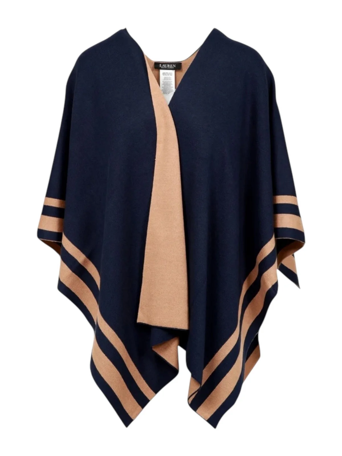 LAUREN RALPH LAUREN Mantella Donna 454960145 003 NAVY/CAMEL