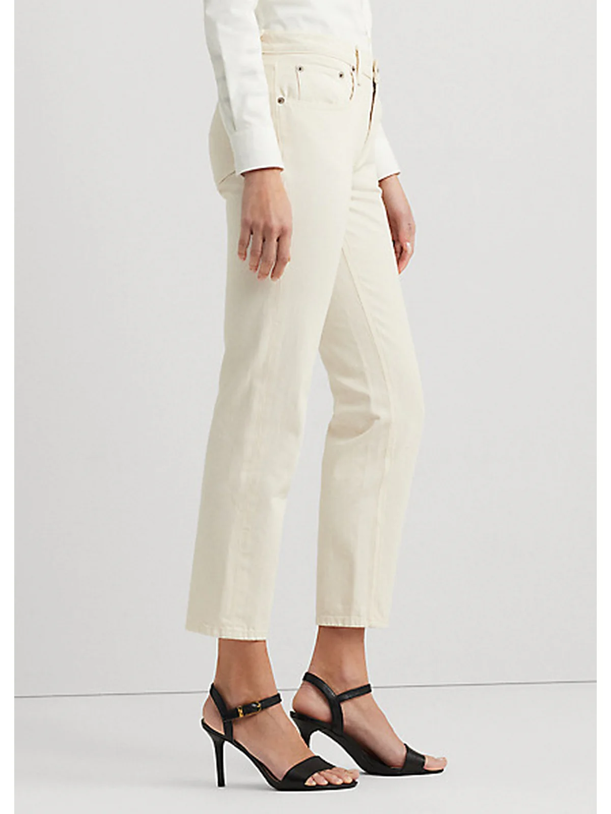 LAUREN RALPH LAUREN Pantalone Donna 200933324 001 Beige - Image 2