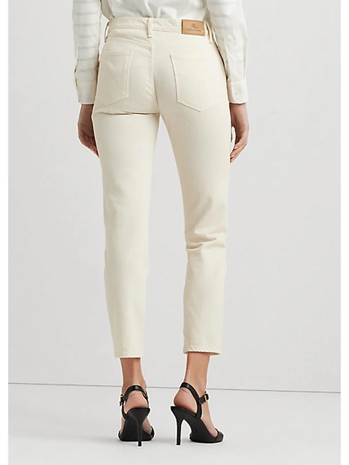 LAUREN RALPH LAUREN Pantalone Donna 200933324 001 Beige - Image 5