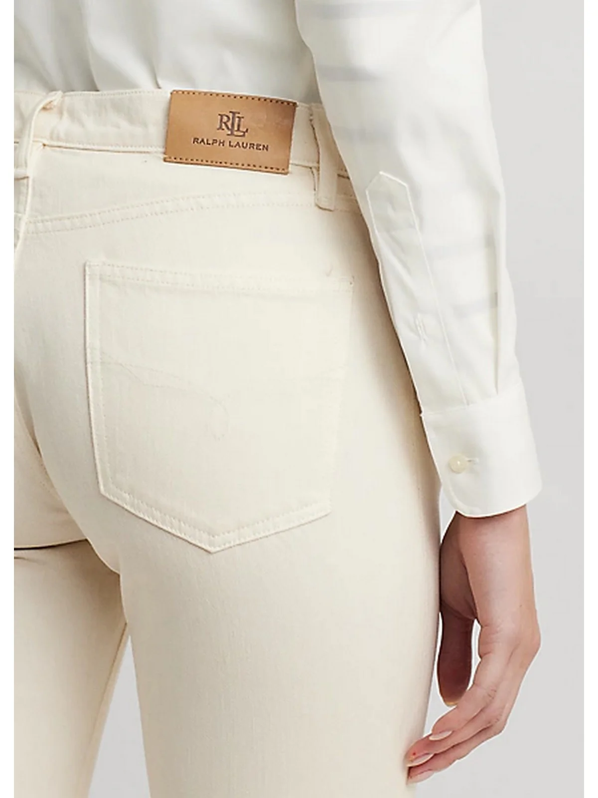 LAUREN RALPH LAUREN Pantalone Donna 200933324 001 Beige - Image 6