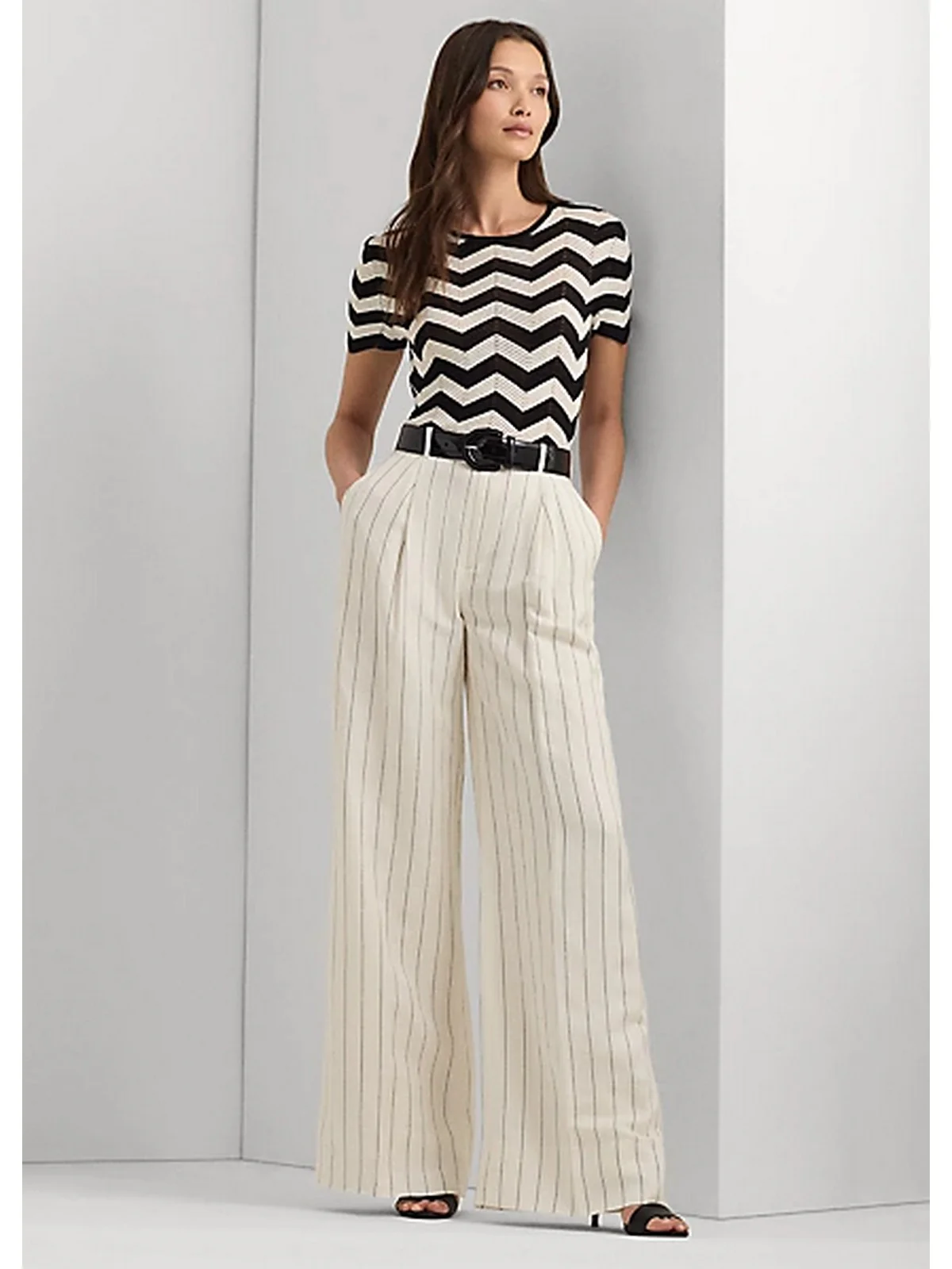 LAUREN RALPH LAUREN Pantalone Donna  200941169 001 Beige - Image 5