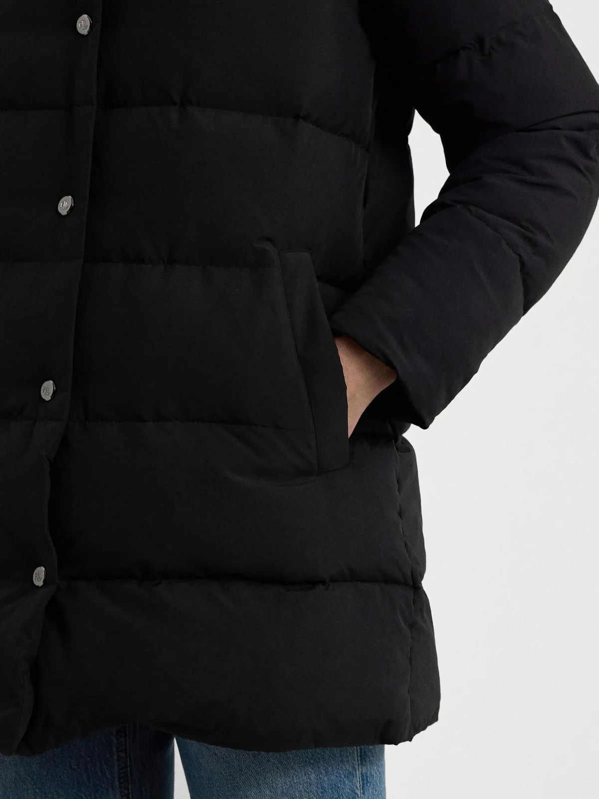 LAUREN RALPH LAUREN Piumino Donna DVT DWN VSTE-INSULATED-COAT 297962420 002 BLACK - Image 4