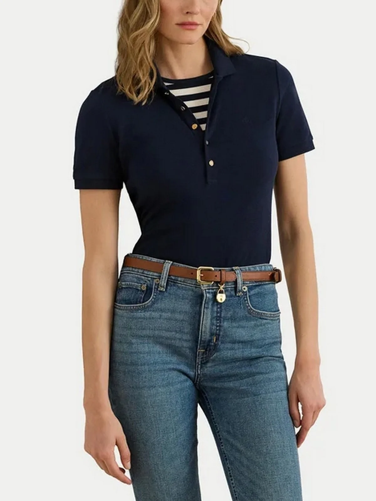 LAUREN RALPH LAUREN Polo Donna KIEWICK-KNIT 200679219 028 LAUREN NAVY - Image 2