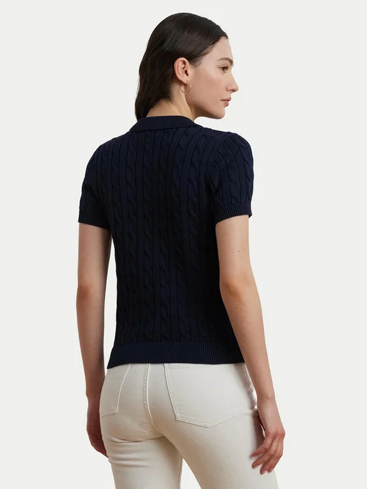LAUREN RALPH LAUREN Polo Donna NATRISSA-SHORT SLEEVE-PULLOVER 200932224 002 LAUREN NAVY - Image 4