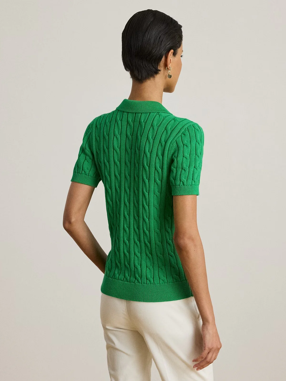 LAUREN RALPH LAUREN Polo Donna NATRISSA-SHORT SLEEVE-PULLOVER 200932224 015 STEM - Image 3