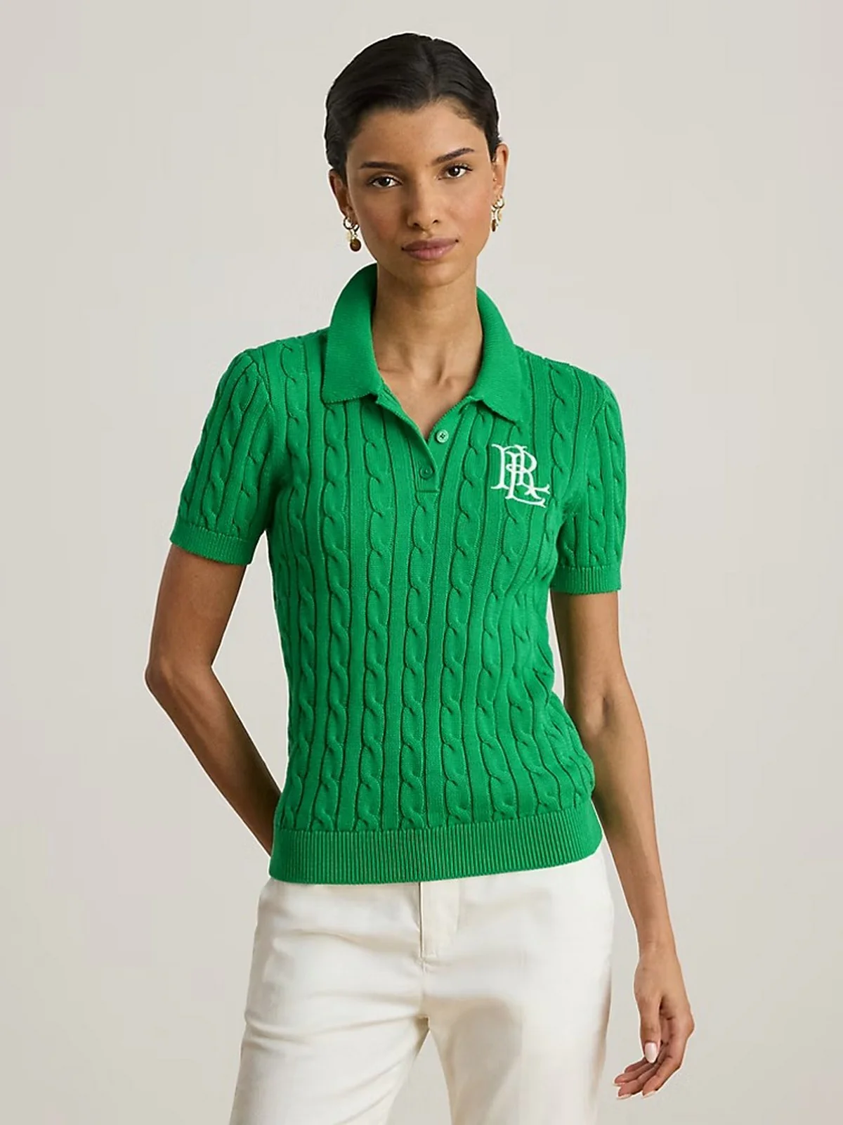 LAUREN RALPH LAUREN Polo Donna NATRISSA-SHORT SLEEVE-PULLOVER 200932224 015 STEM - Image 5