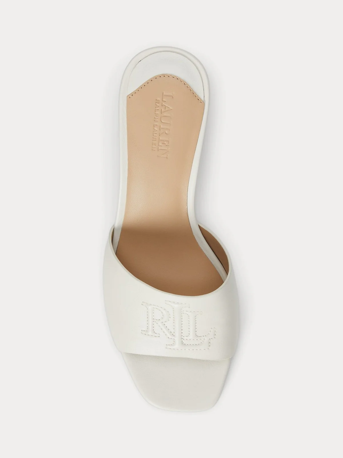 LAUREN RALPH LAUREN Sandalo Donna EVERLEY HEEL 802967764 001 SOFT WHITE - Image 4