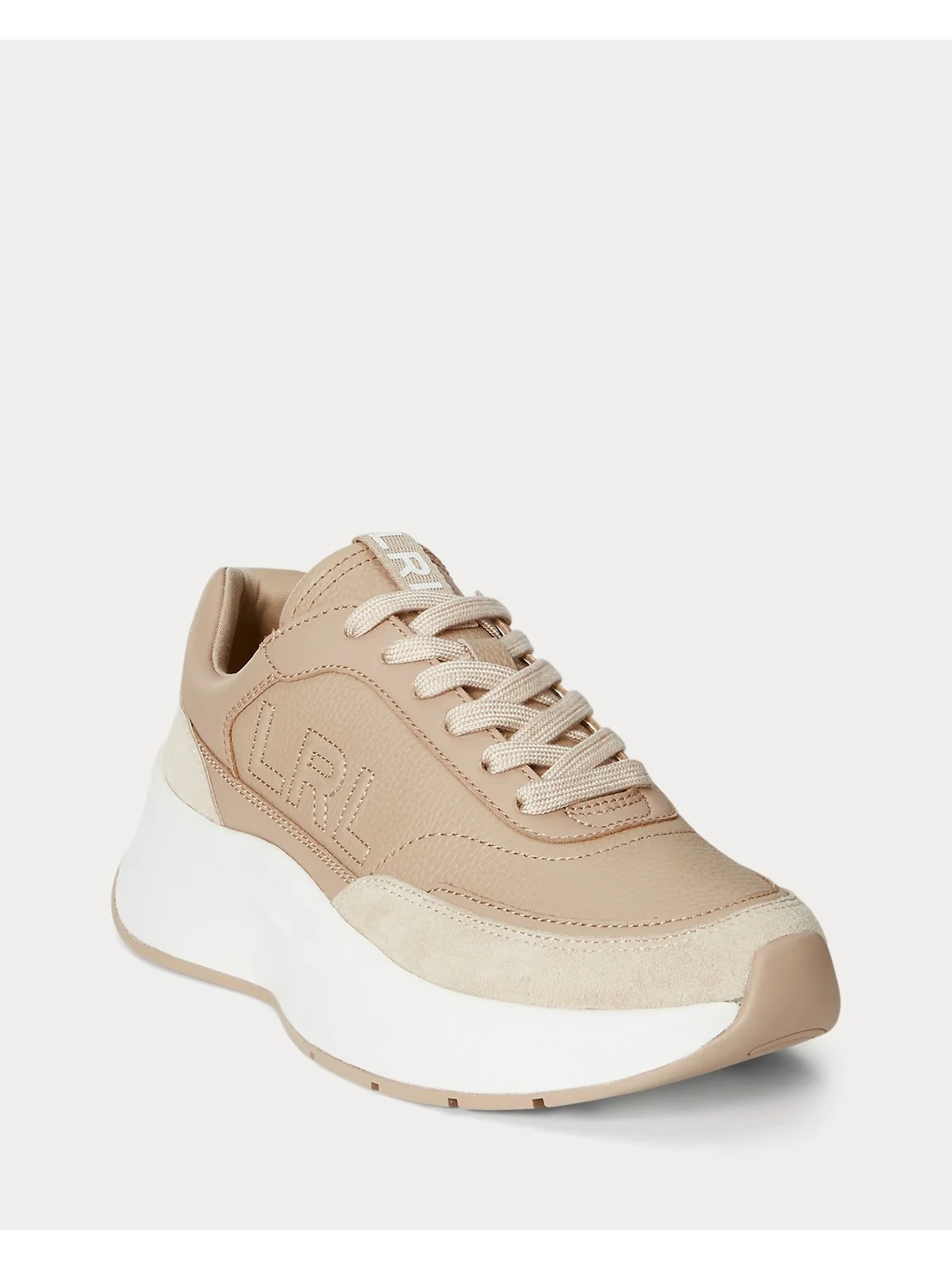 LAUREN RALPH LAUREN Sneaker Donna FRANKY-SNEAKERS-LOW TOP LACE 802974376 001 SAND DUNE/SAND DUNE - Image 2