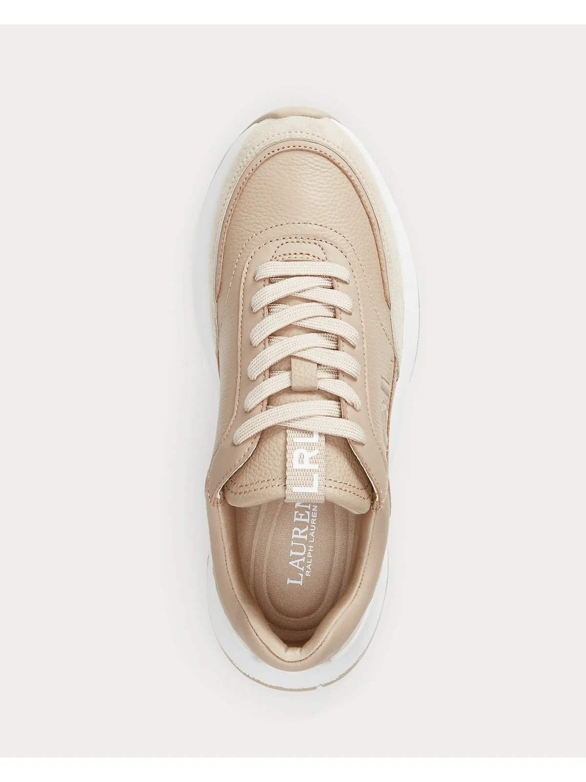 LAUREN RALPH LAUREN Sneaker Donna FRANKY-SNEAKERS-LOW TOP LACE 802974376 001 SAND DUNE/SAND DUNE - Image 4