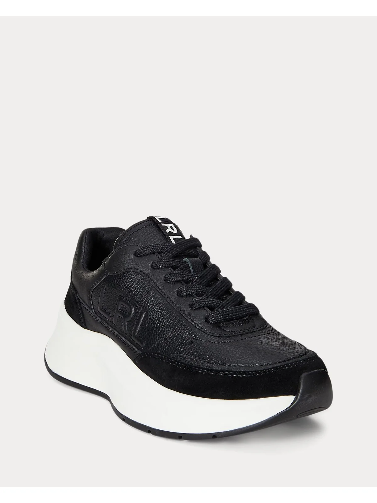 LAUREN RALPH LAUREN Sneaker Donna FRANKY-SNEAKERS-LOW TOP LACE 802974376 002 BLACK/BLACK - Image 2