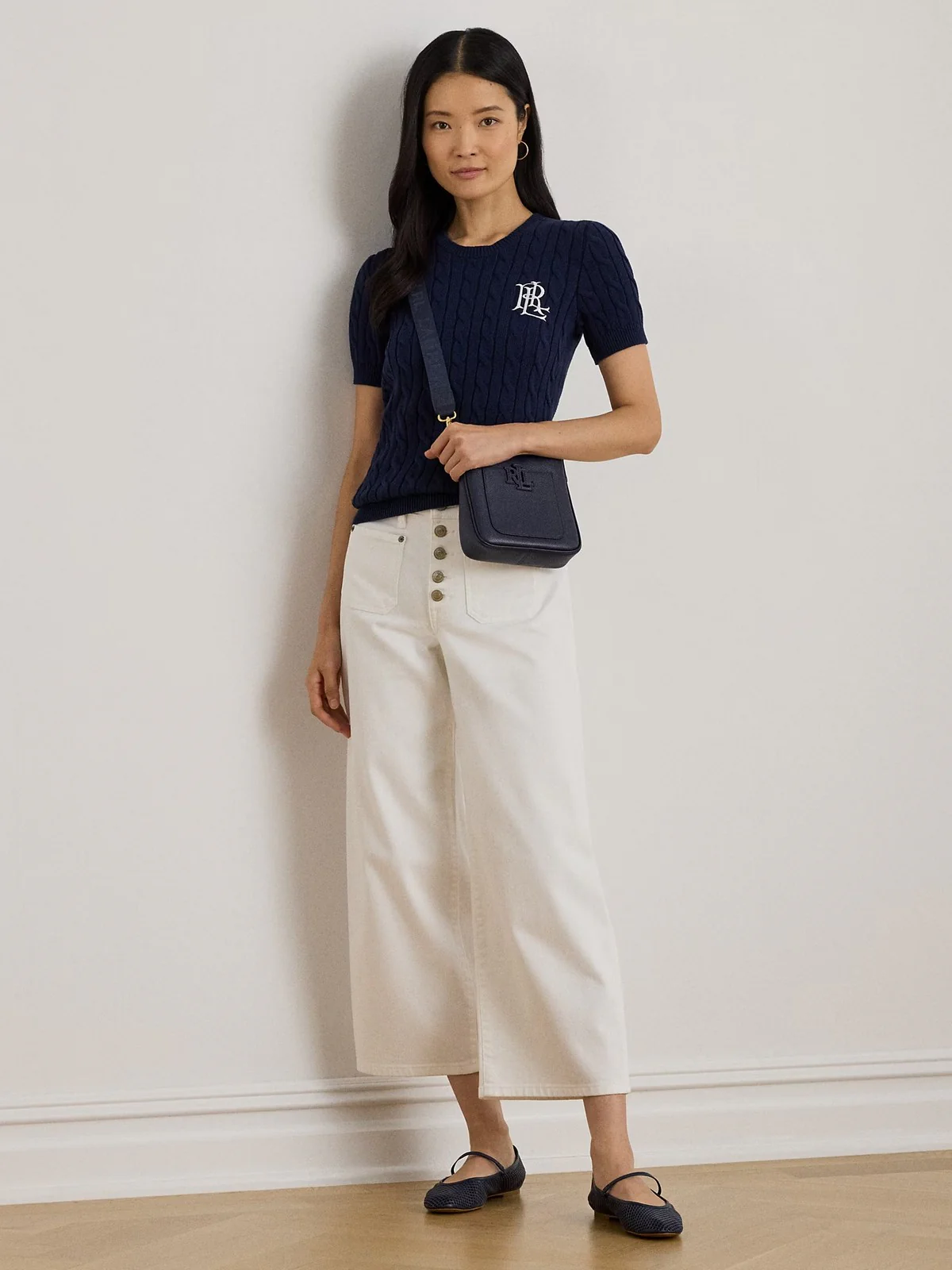 LAUREN RALPH LAUREN T-shirt Donna EYELAH-SHORT SLEEVE-PULLOVER 200P07025 001 REFINED NAVY - Image 2