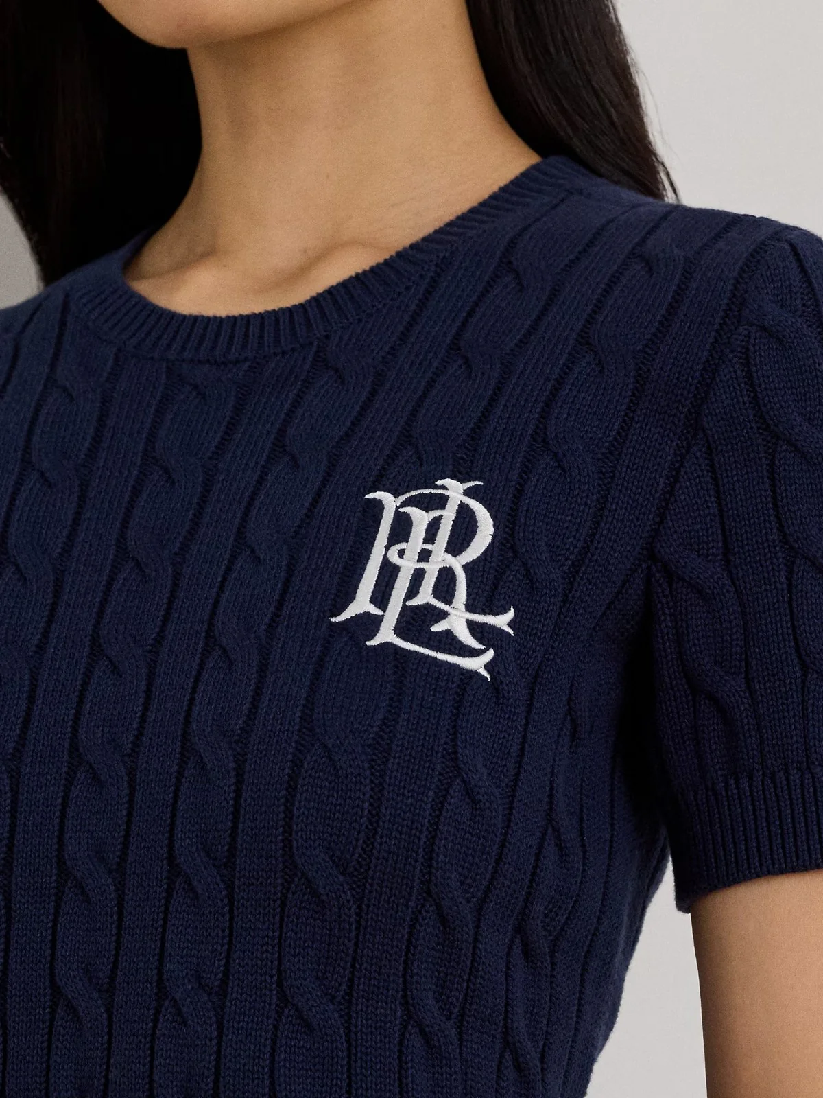 LAUREN RALPH LAUREN T-shirt Donna EYELAH-SHORT SLEEVE-PULLOVER 200P07025 001 REFINED NAVY - Image 4