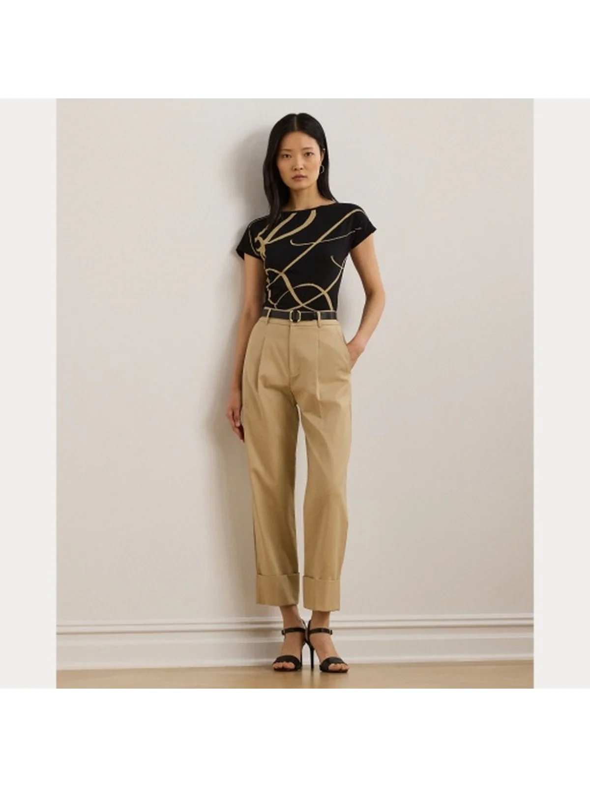 LAUREN RALPH LAUREN T-shirt Donna GRIETA 200748765 002 POLO BLACK - Image 3