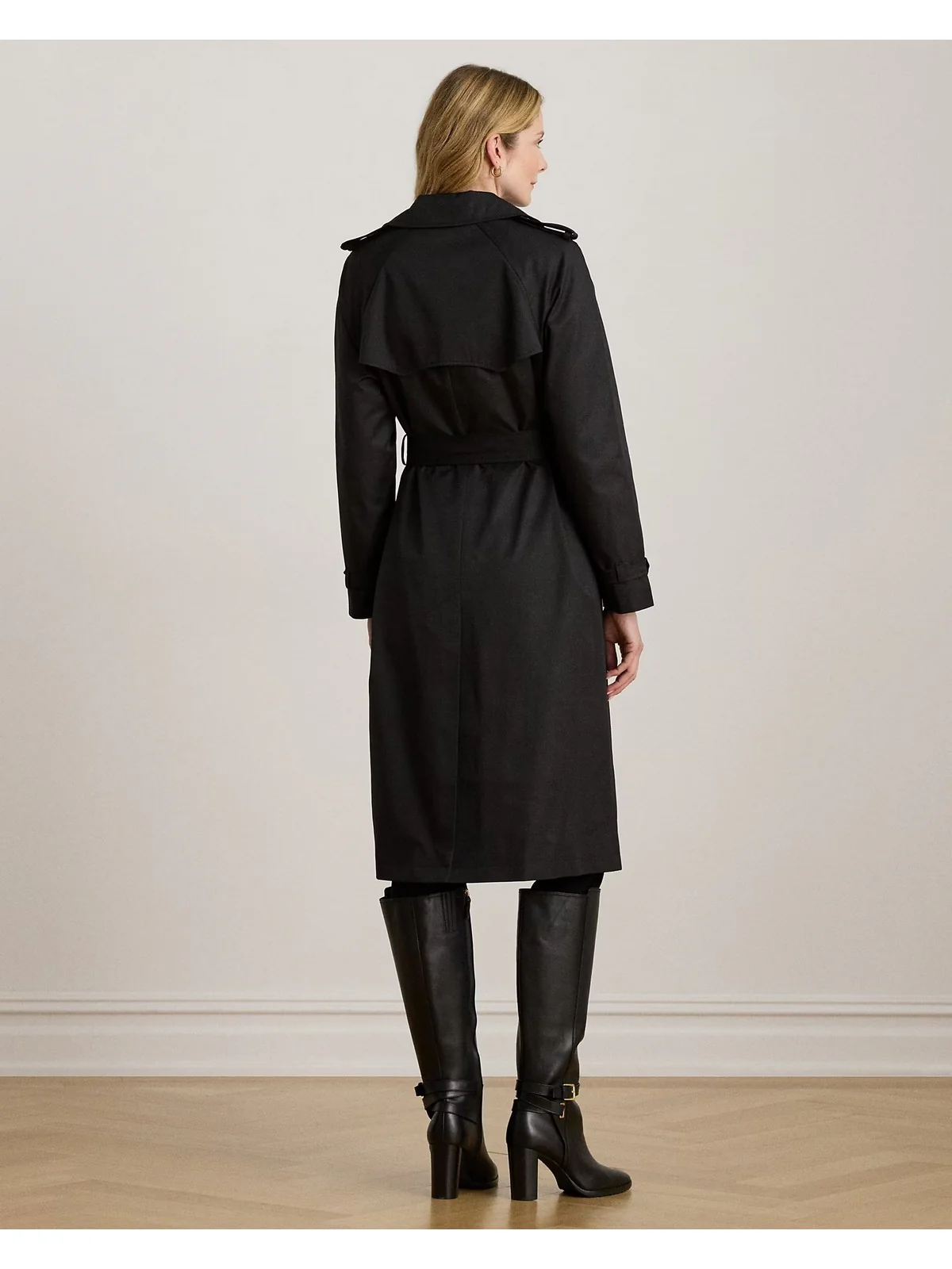 LAUREN RALPH LAUREN Trench Donna BL DB W NS44-LINED-COAT 297951259 001 BLACK - Image 3