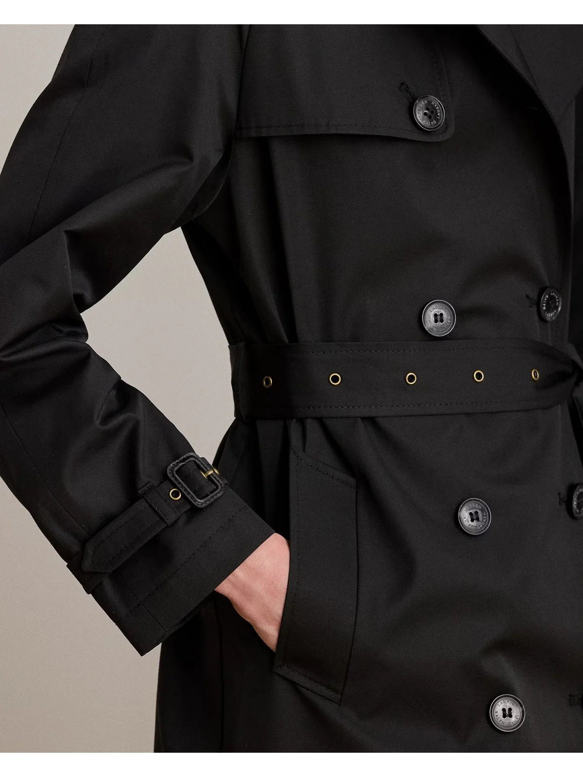 LAUREN RALPH LAUREN Trench Donna BL DB W NS44-LINED-COAT 297951259 001 BLACK - Image 5